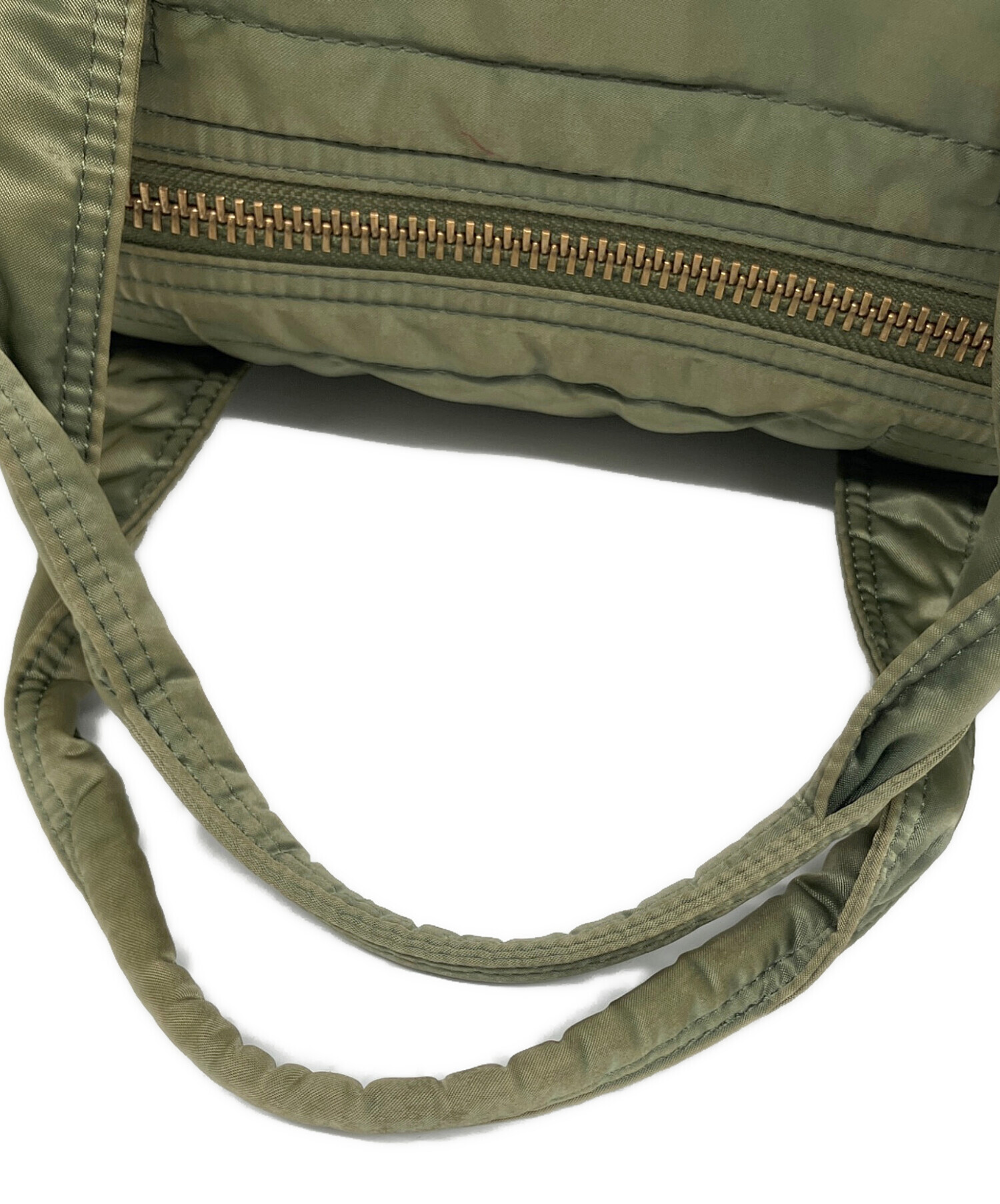 中古・古着通販】PORTER (ポーター) ミニボストンバッグ オリーブ