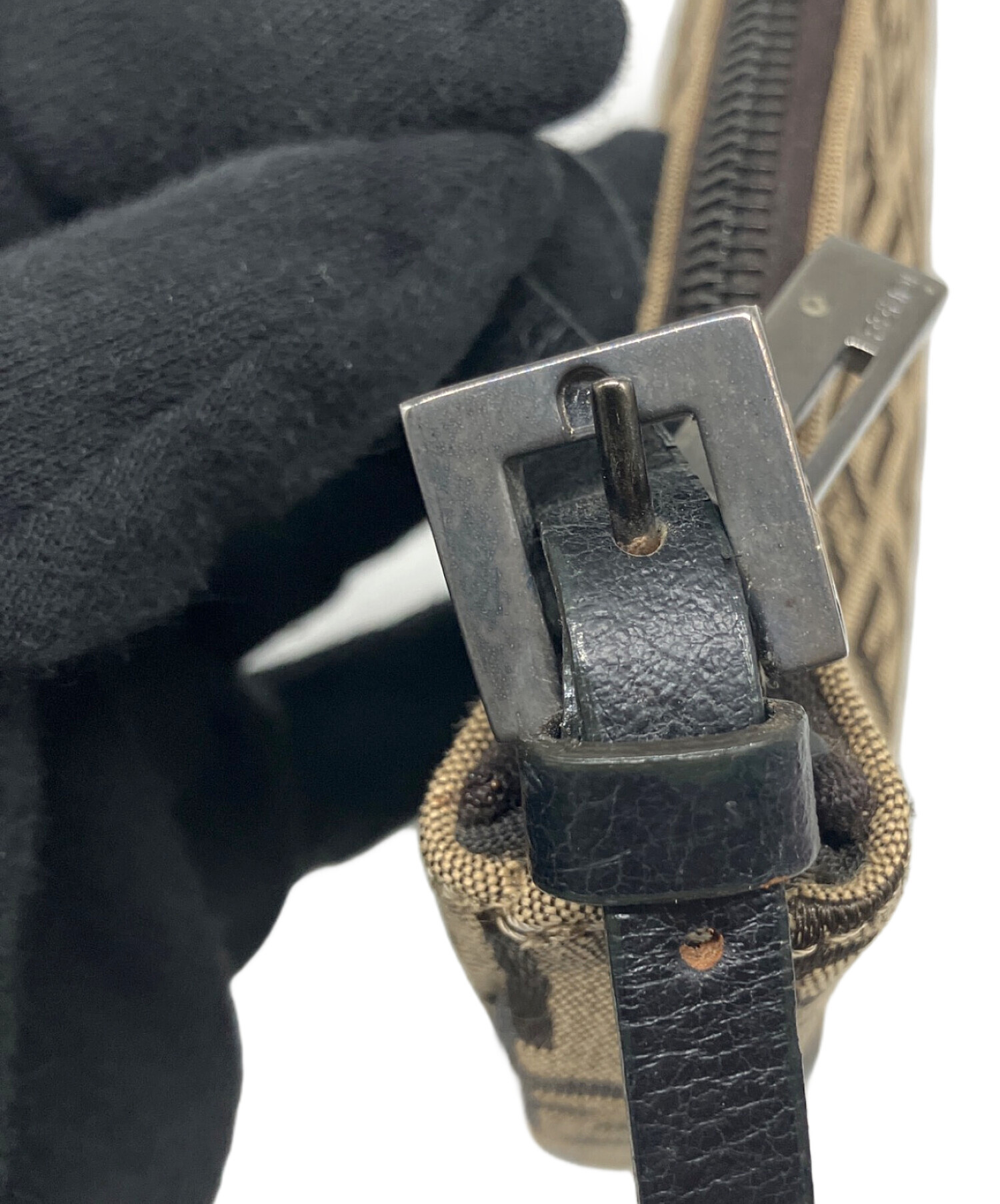 中古・古着通販】FENDI (フェンディ) ハンドバッグ ベージュ×ブラウン