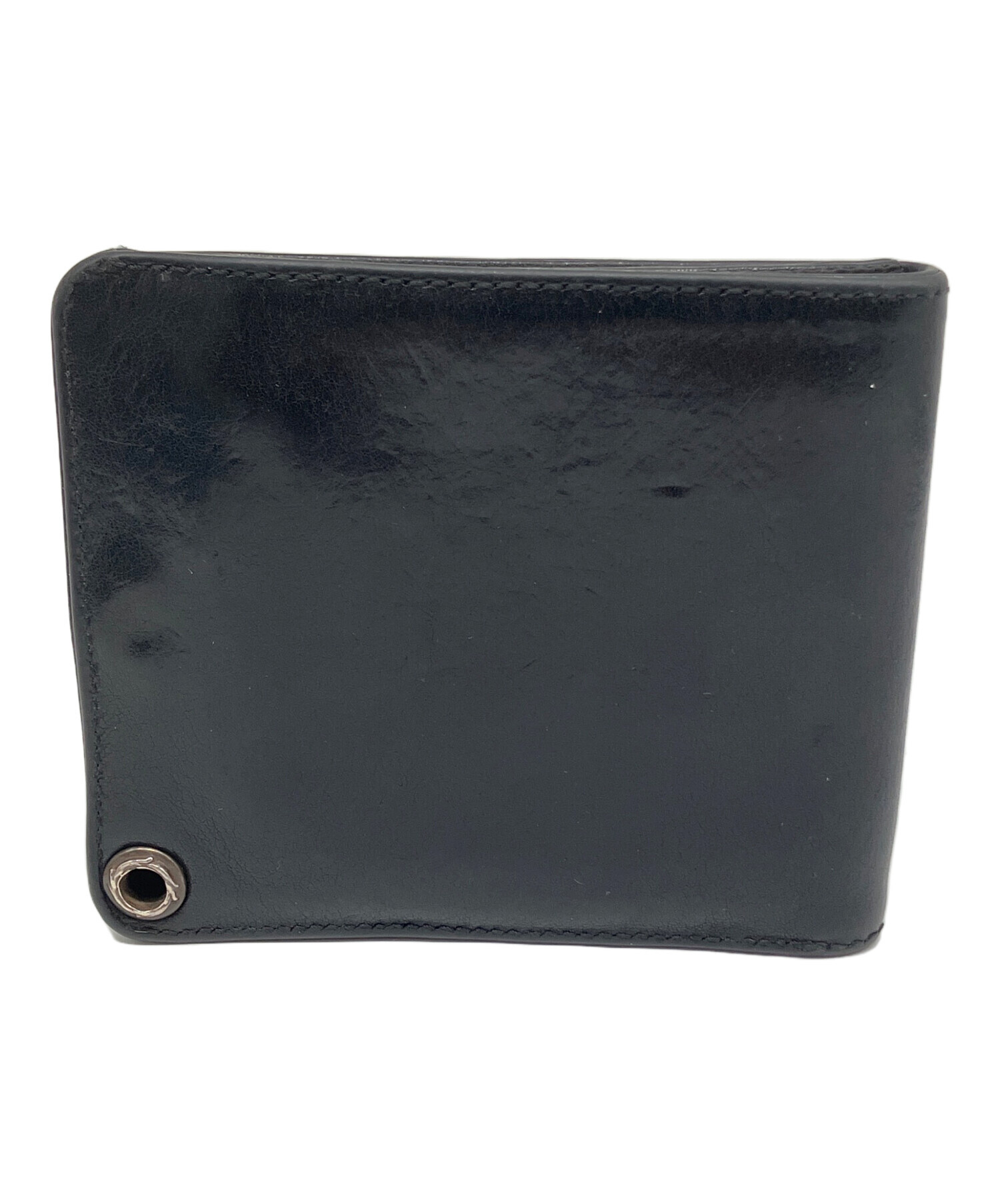CHROME HEARTS 二つ折り財布 ブラック 中古・古着通販】CHROME HEARTS (クロムハーツ) 2つ折り財布 ブラック