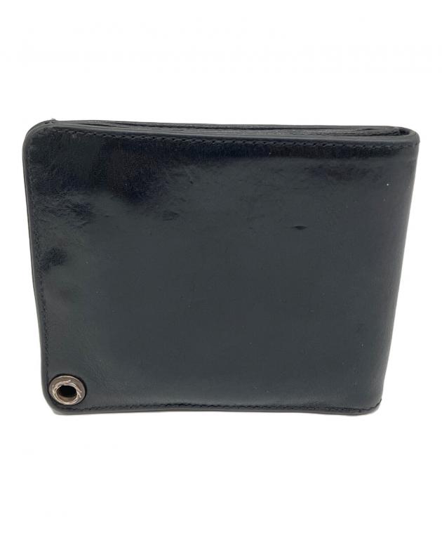 中古・古着通販】CHROME HEARTS (クロムハーツ) 2つ折り財布 ブラック