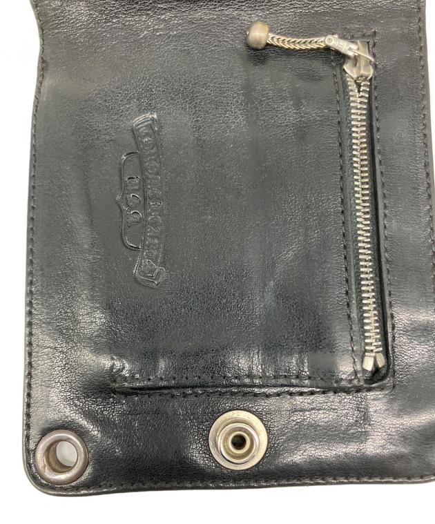 中古・古着通販】CHROME HEARTS (クロムハーツ) 2つ折り財布 ブラック
