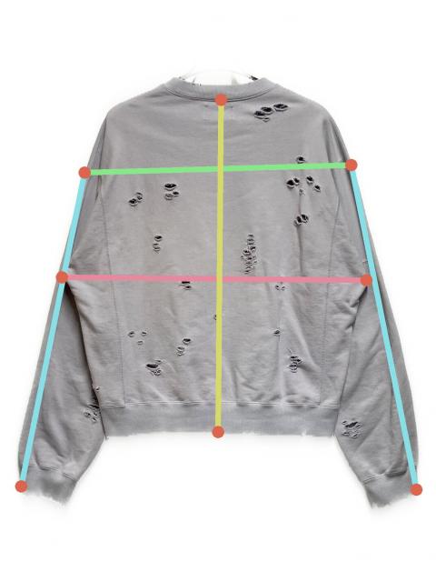 Deluxe デラックス スウェット L 紫 【古着】【中古】【送料無料】 中古・古着通販】DELUXE (デラックス) ダメージ加工スウェット