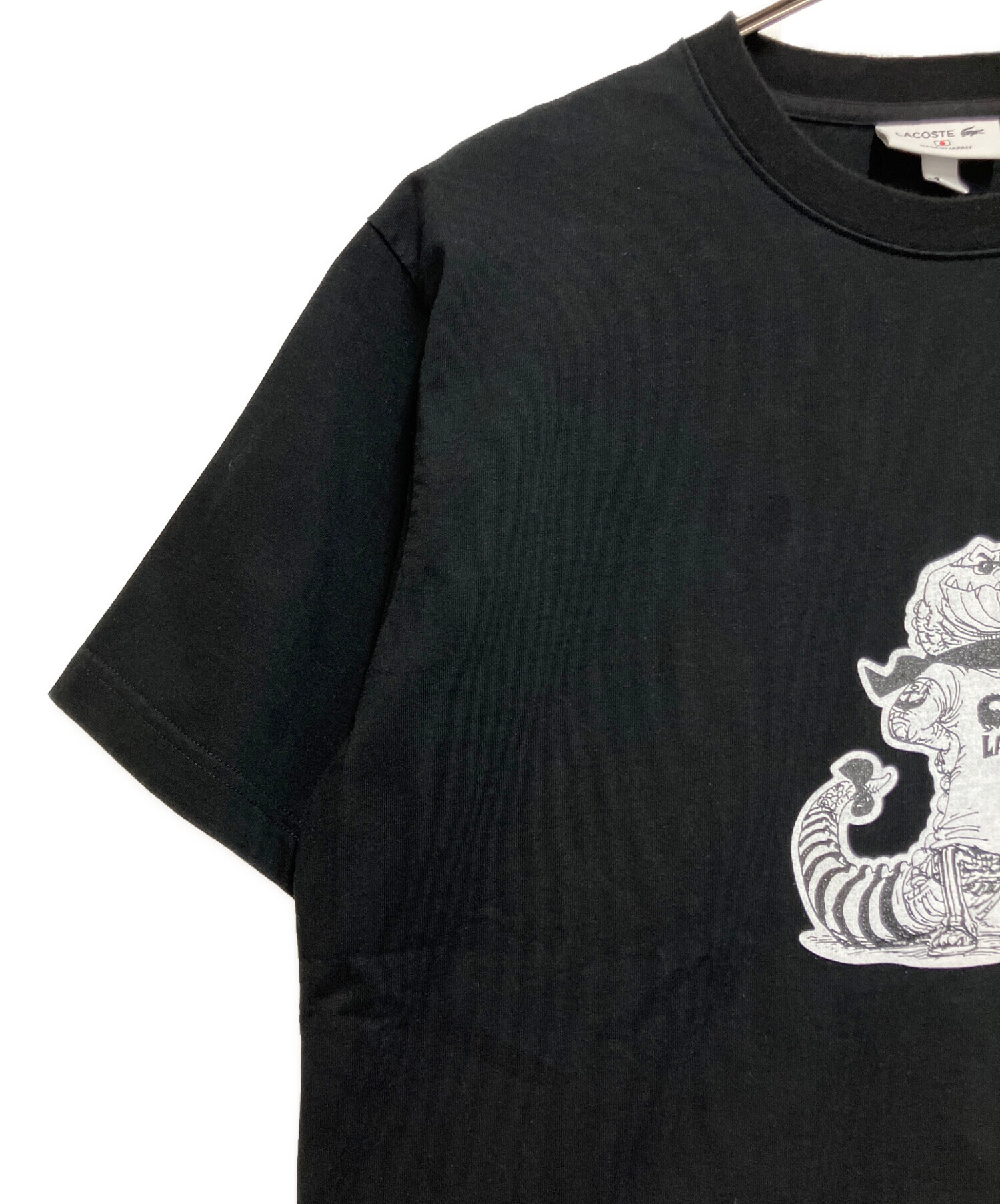 中古・古着通販】LACOSTE (ラコステ) 半袖カットソー ブラック サイズ