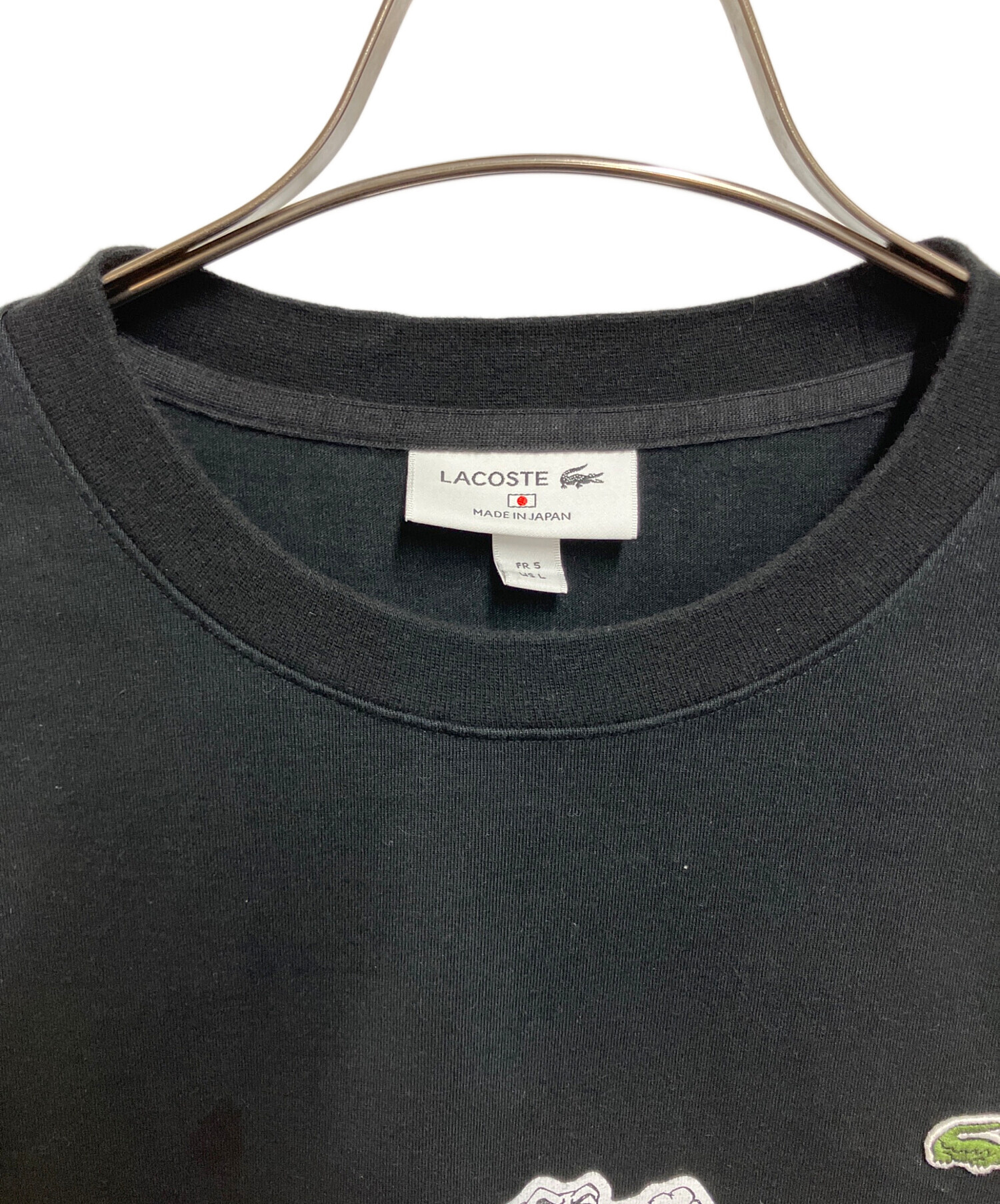 中古・古着通販】LACOSTE (ラコステ) 半袖カットソー ブラック サイズ