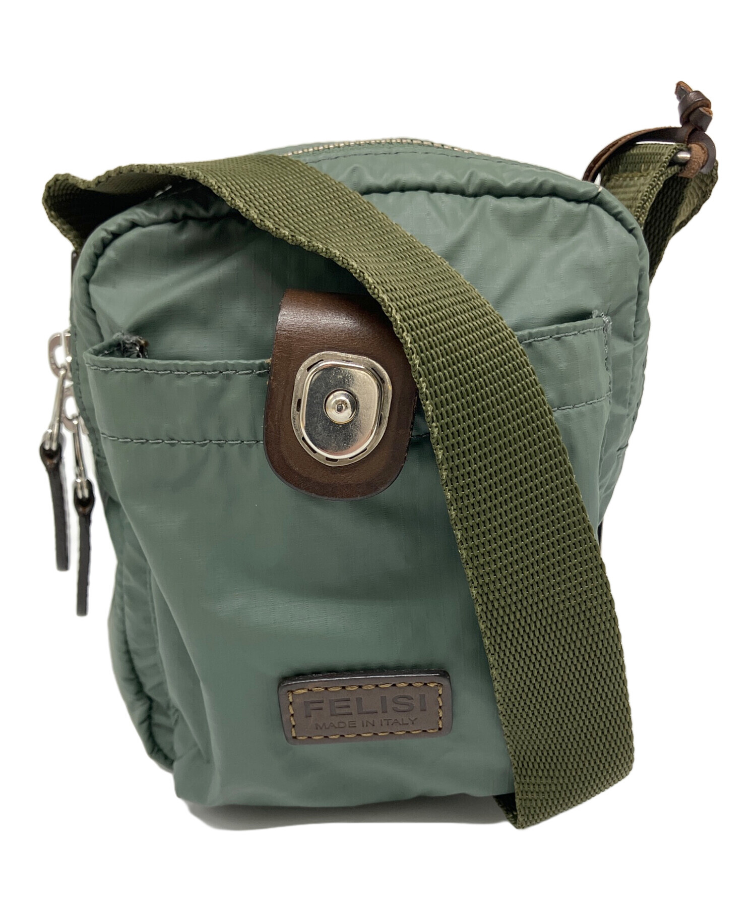 【未使用品】Felisi オリーブ色 ショルダーバッグ 中古・古着通販】Felisi (フェリージ) ショルダーポーチ オリーブ