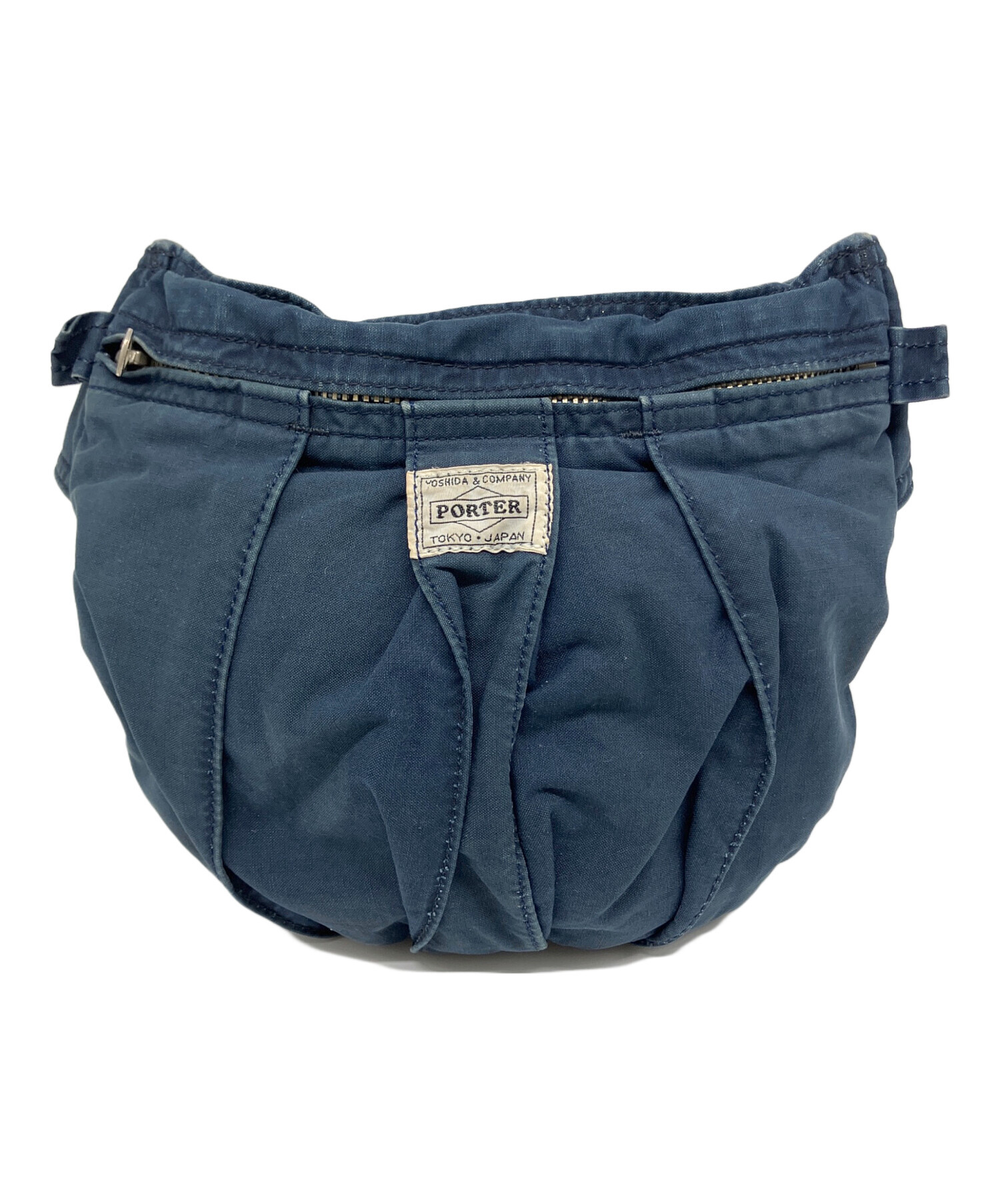 【廃版美品】PORTER ポーター 　ボディバッグ・ウエストバッグ ネイビー 中古・古着通販】PORTER (ポーター) ウエストバッグ ネイビー