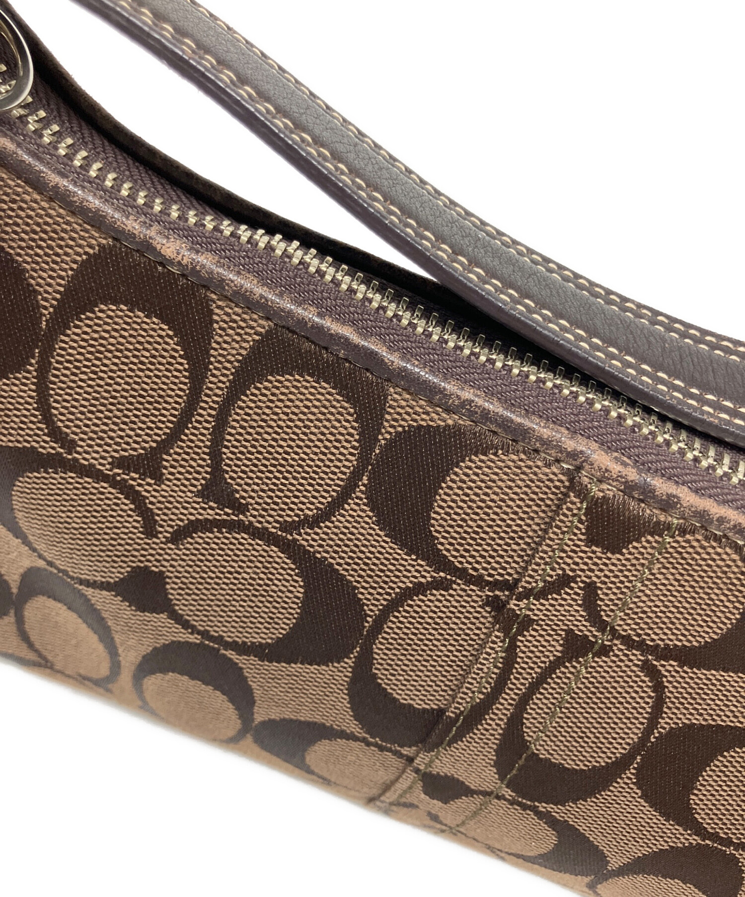中古・古着通販】COACH (コーチ) ワンショルダーバッグ ブラウン 