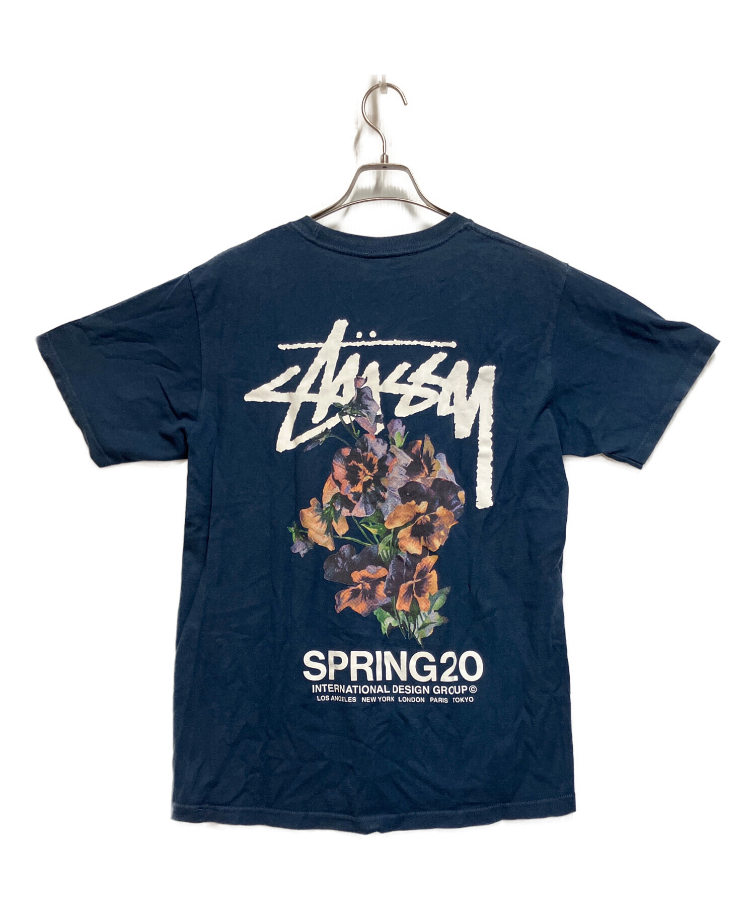 中古・古着通販】stussy (ステューシー) 半袖カットソー ネイビー