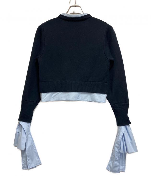 昨年完売♡美品　Bibiyビビィ レイヤード風 カーディガン ネイビー 中古・古着通販】Bibiy. (ビビィ) カーディガン ネイビー サイズ:SIZE