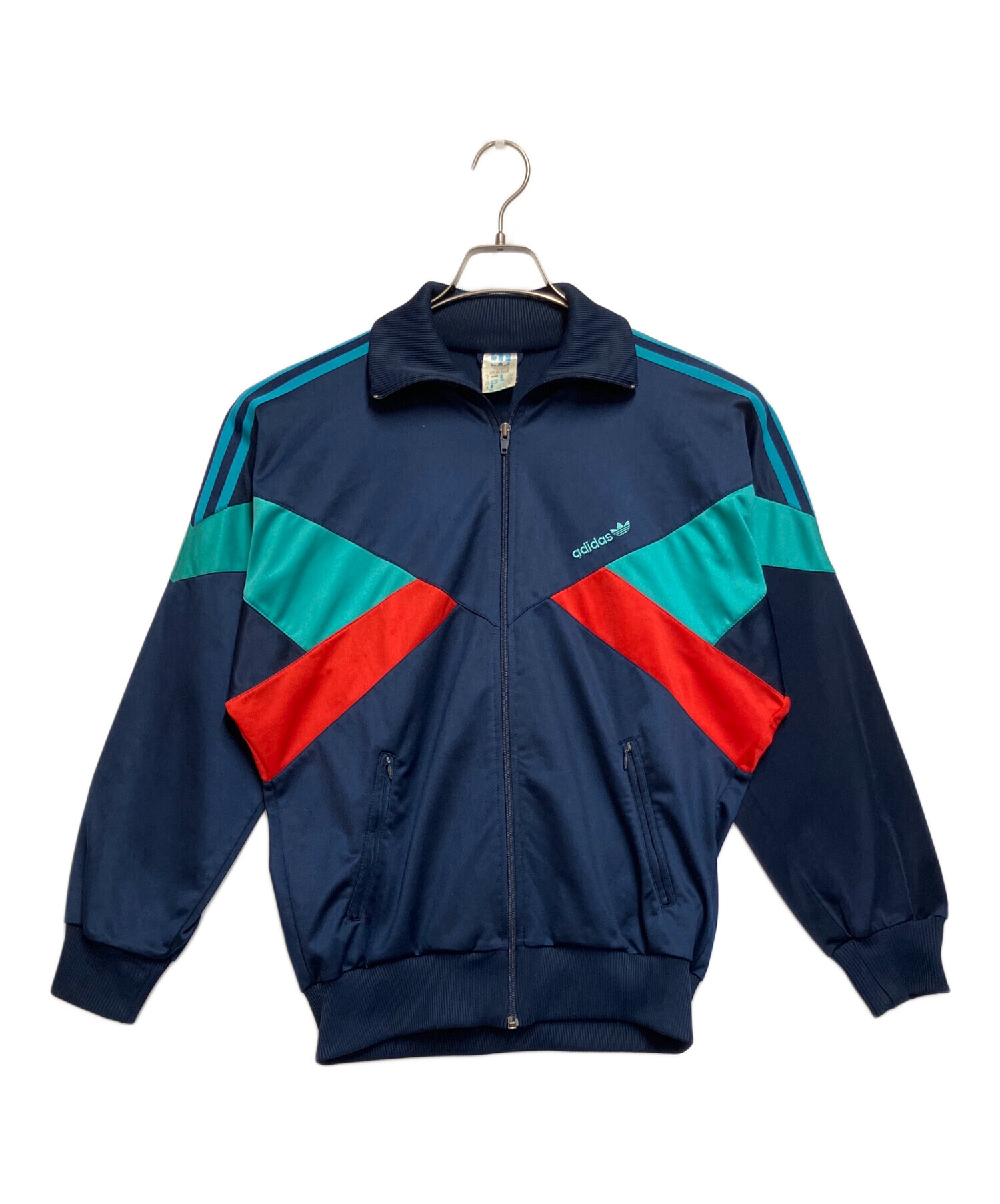 トラックジャケット　ネイビー Mサイズ 中古・古着通販】adidas (アディダス) トラックジャケット ネイビー
