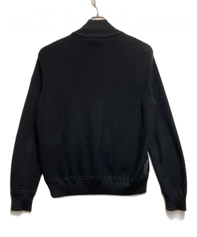 MONCLER 黒 セーター キルティング 中古・古着通販】MONCLER (モンクレール) キルティングジャケット