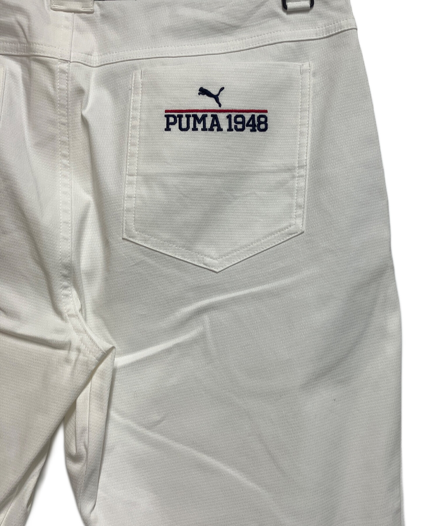中古・古着通販】PUMA (プーマ) ゴルフパンツ ホワイト サイズ