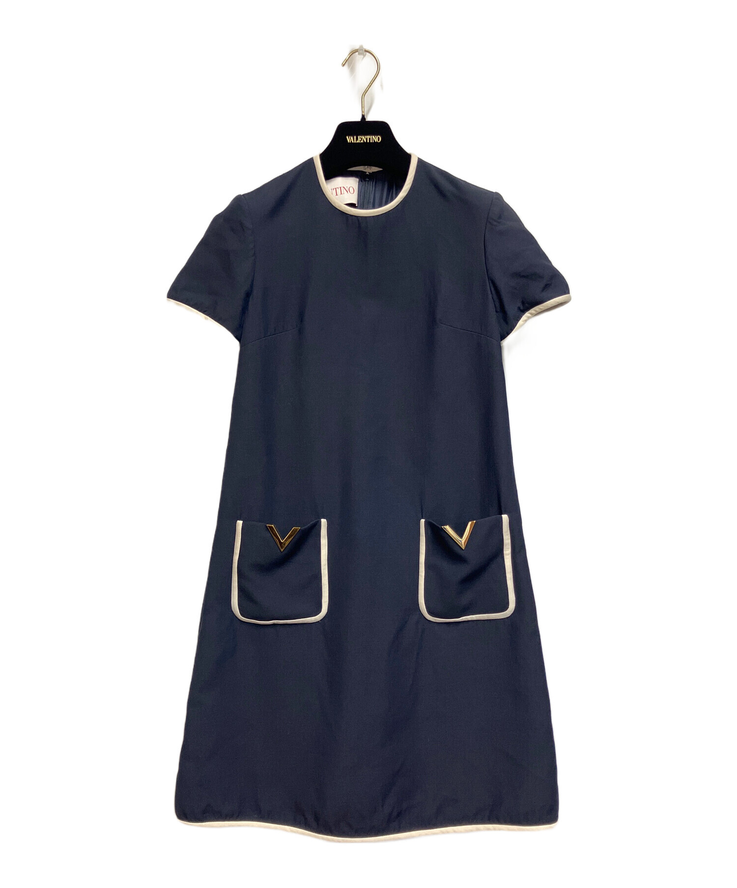 中古・古着通販】VALENTINO (ヴァレンティノ) クレープチュールドレス