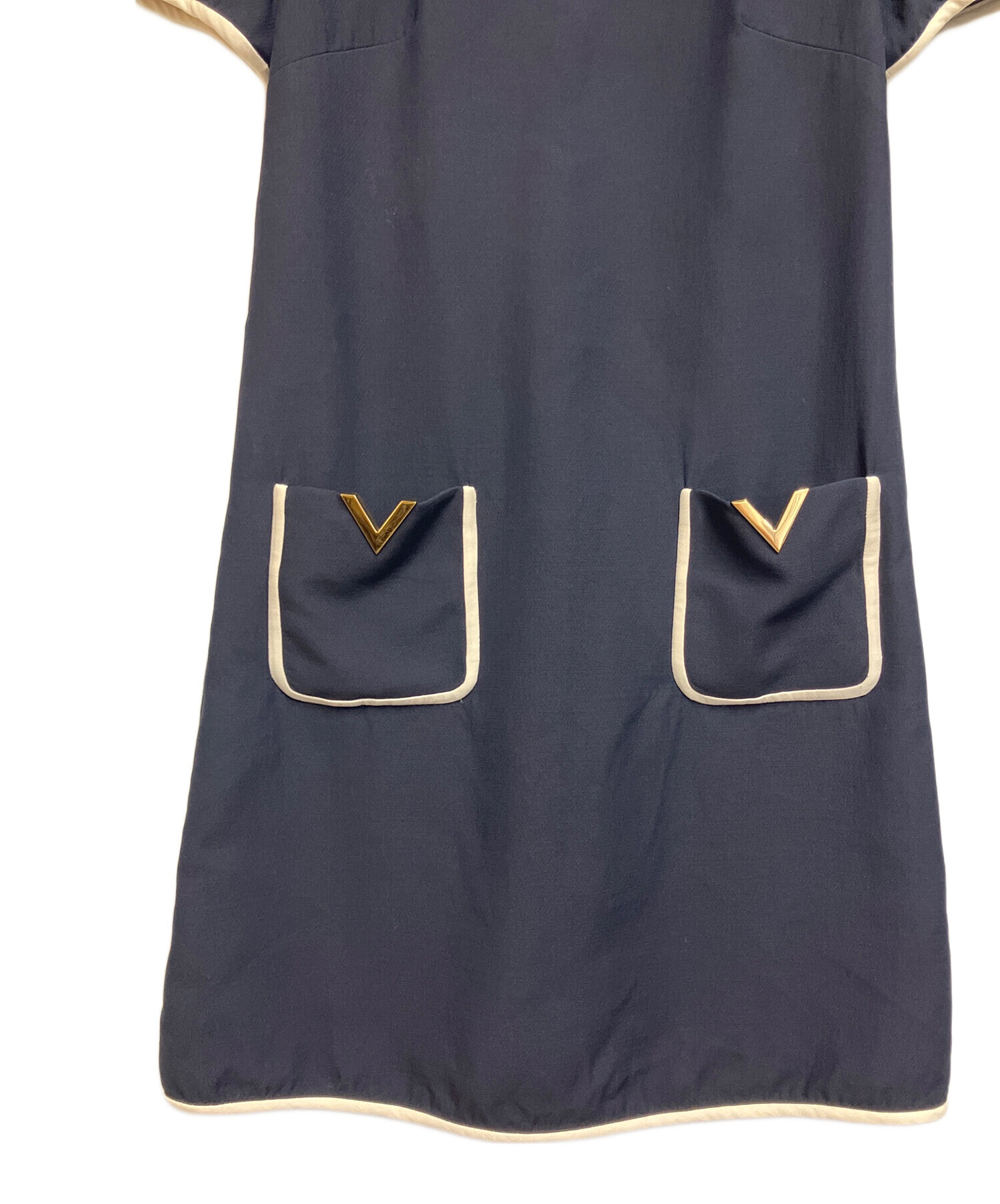 中古・古着通販】VALENTINO (ヴァレンティノ) クレープチュールドレス