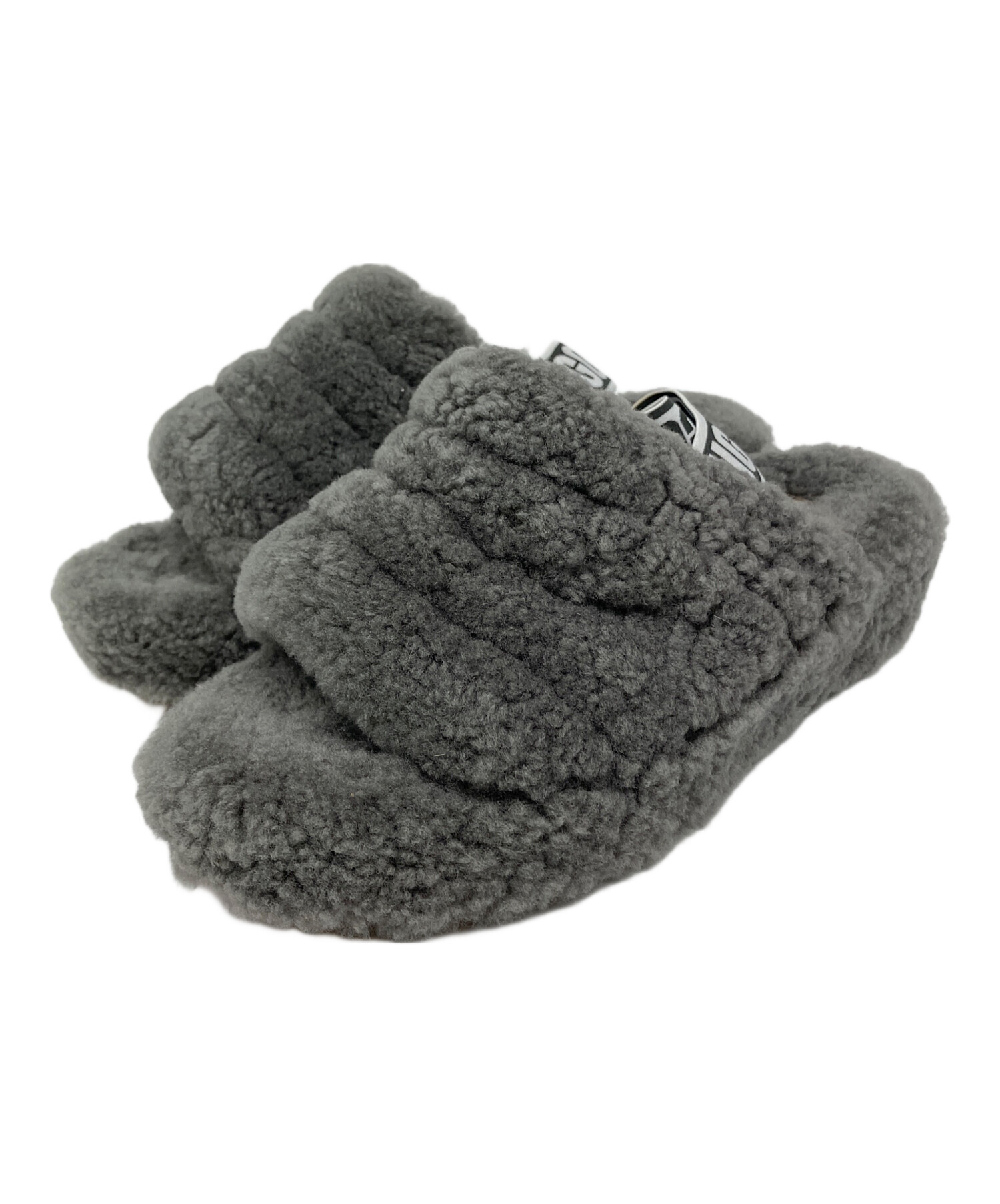 中古・古着通販】UGG (アグ) FLUFF YEAH SLIDE グレー サイズ:SIZE