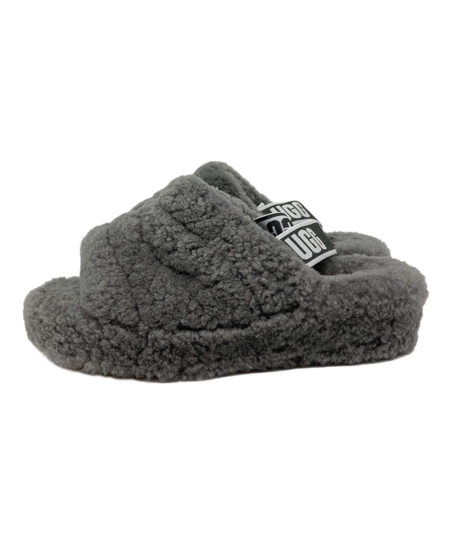 中古・古着通販】UGG (アグ) FLUFF YEAH SLIDE グレー サイズ:SIZE
