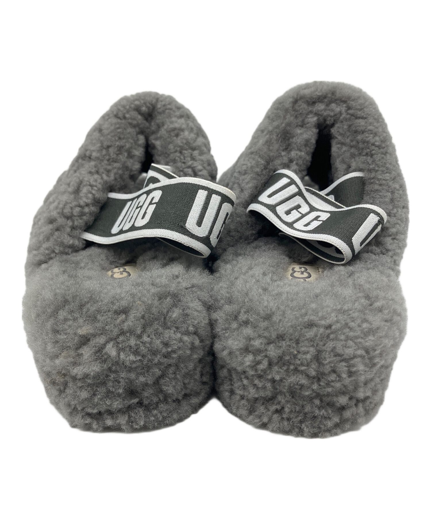 UGGアグ W FLUFF YEAH ミュールサンダル24サイズ 中古・古着通販】UGG (アグ) FLUFF YEAH SLIDE グレー サイズ:SIZE