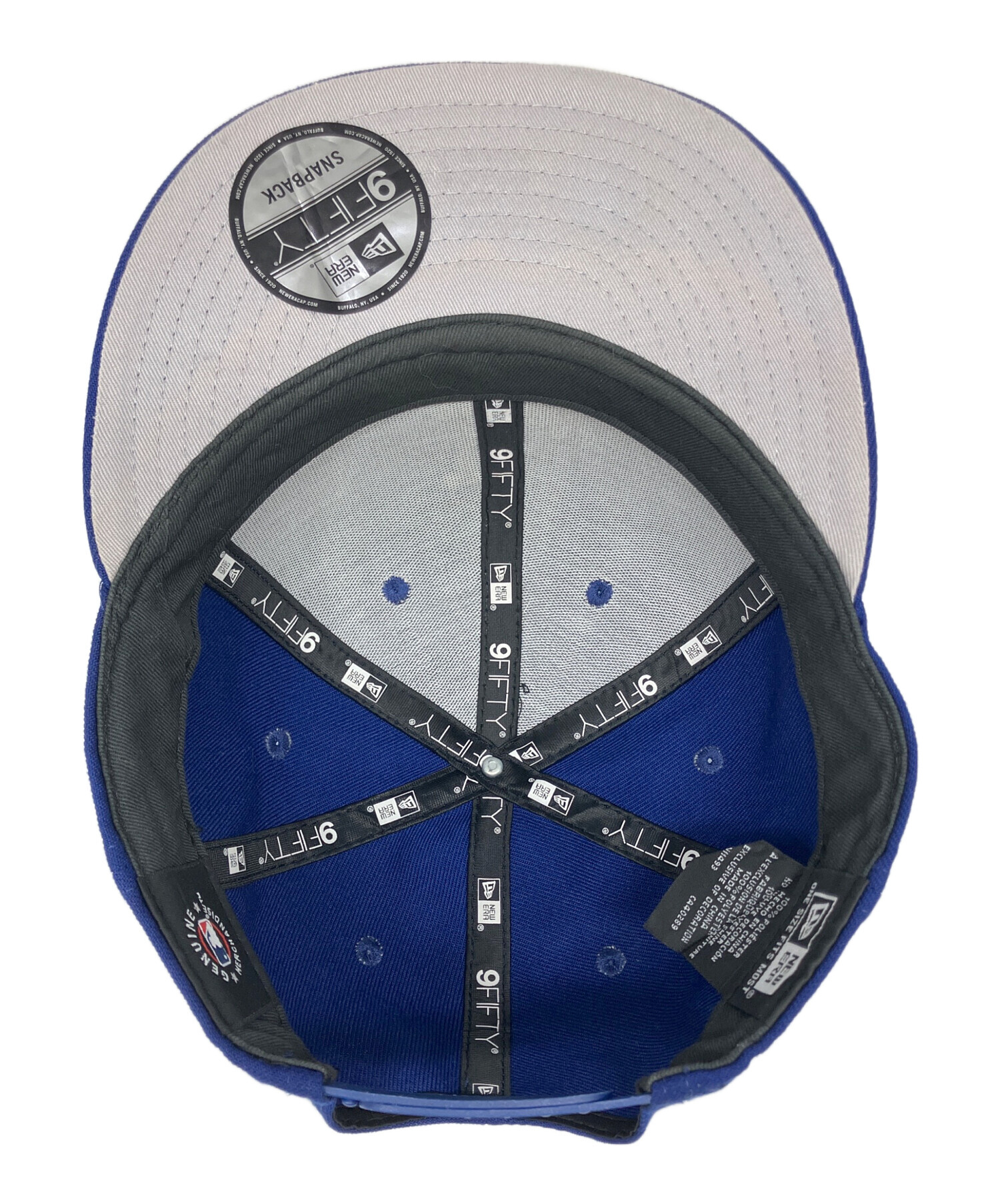 【ファミリア】大人用 ニューエラ キャップ ネイビー 青 チェック XB 中古・古着通販】New Era (ニューエラ) キャップ ネイビー｜ブランド