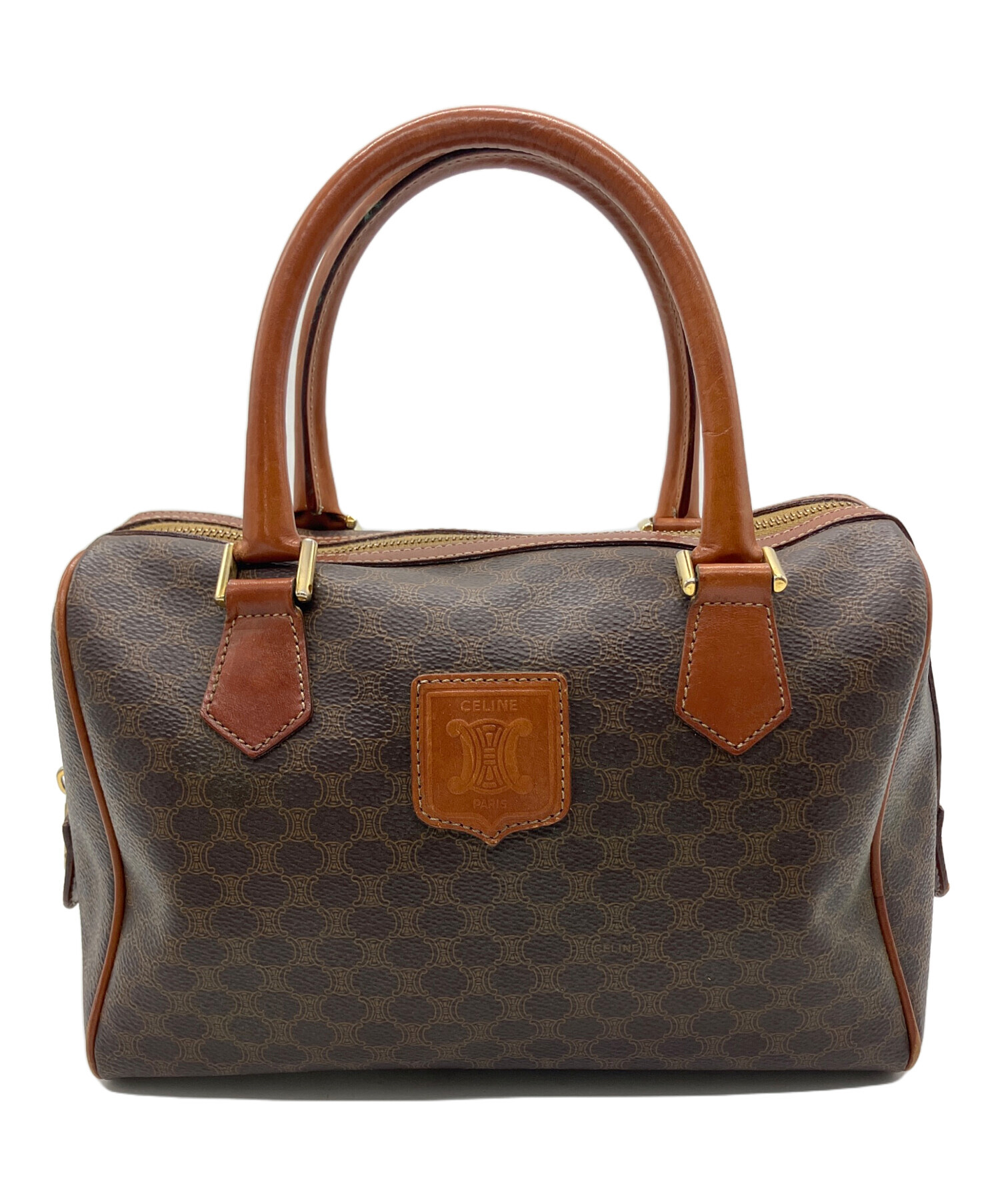 【未使用】CELINE羽毛肩当て2着セット（茶色・ワイン色） 中古・古着通販】CELINE (セリーヌ) マカダム ブラウン｜ブランド