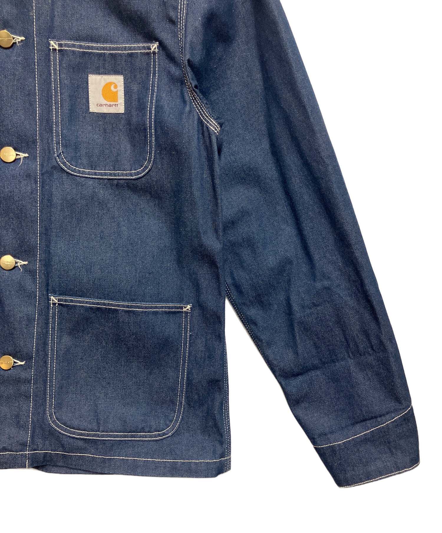 し*ん様 Carhartt デニムブルー カバーオール 中古・古着通販】CarHartt (カーハート) カバーオール ブルー サイズ