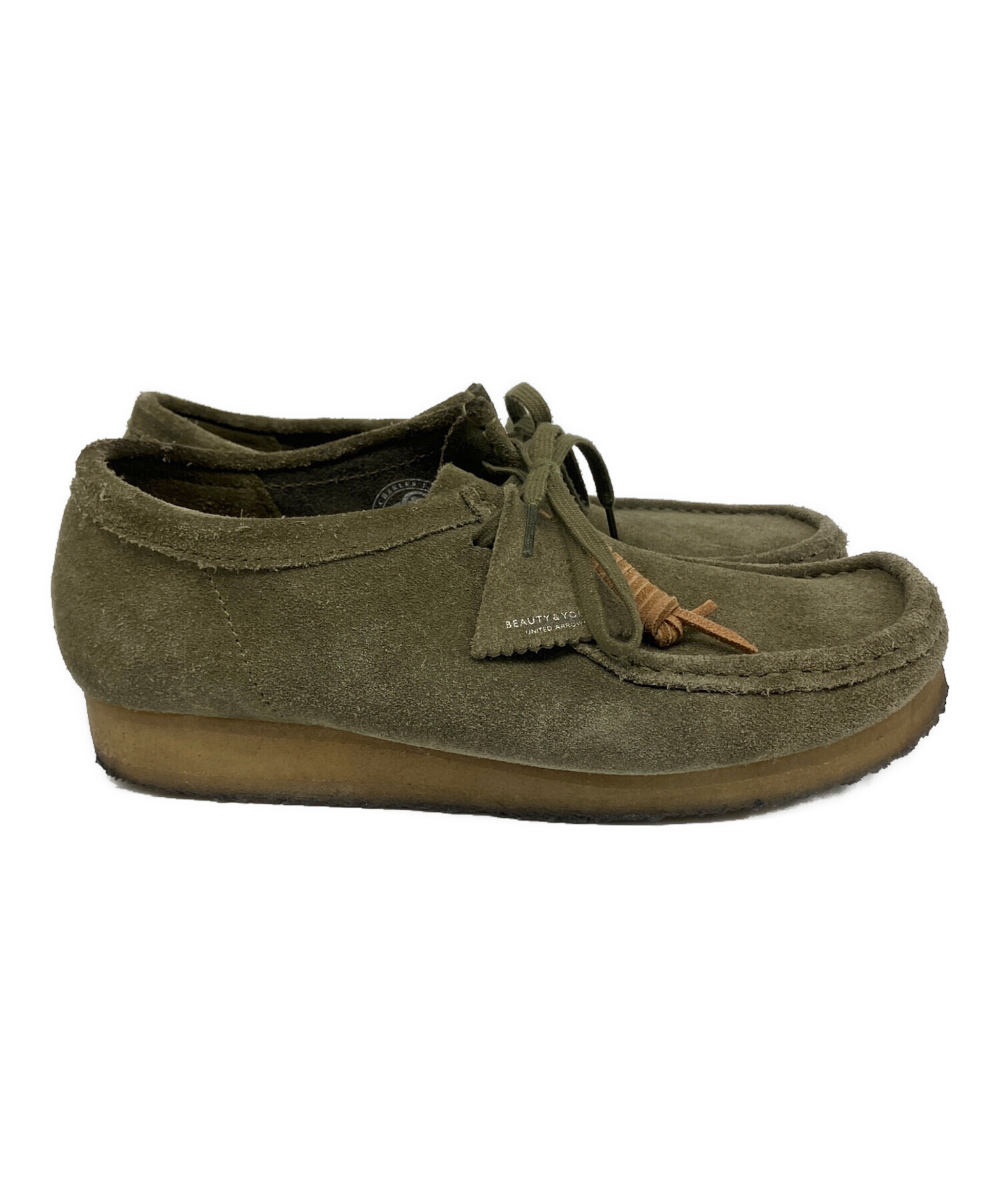 中古・古着通販】CLARKS (クラークス) wallabee オリーブ サイズ:SIZE
