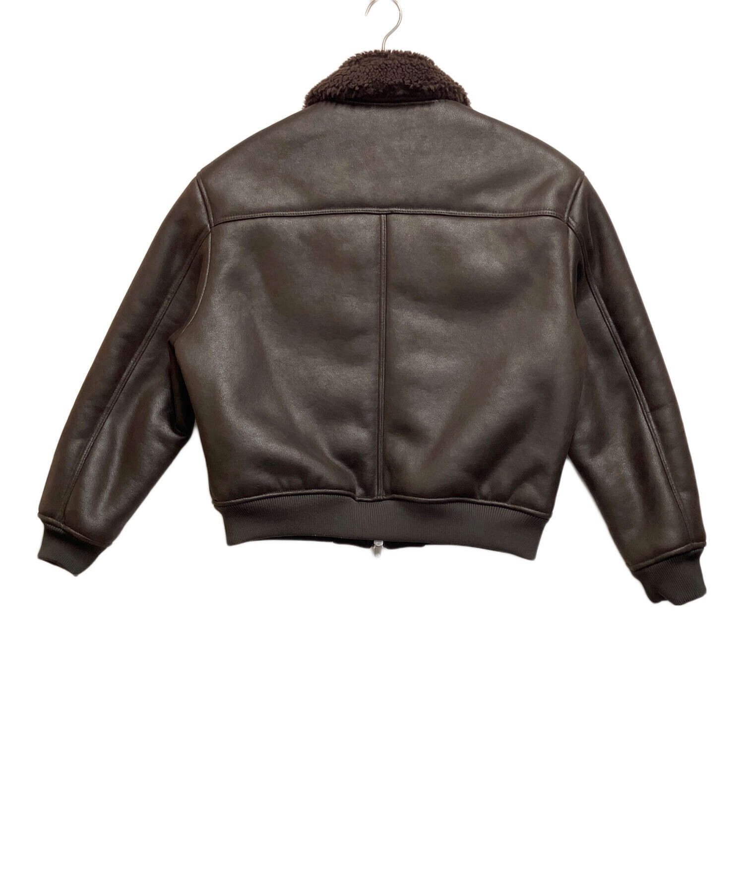 中古・古着通販】ZARA (ザラ) フェイクレザージャケット ブラウン