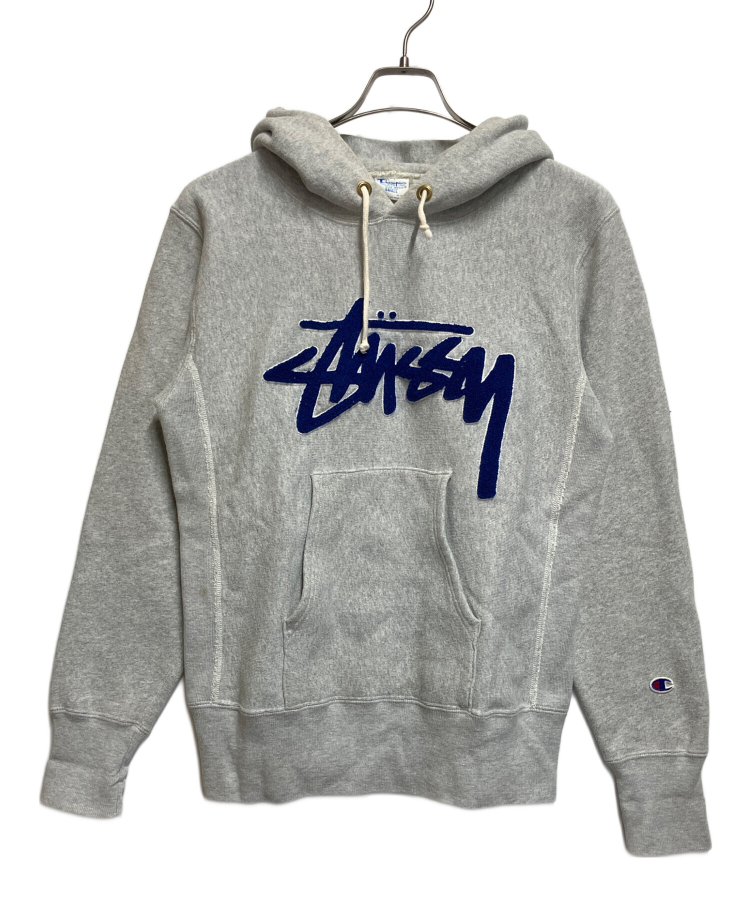 STUSSY×Champion REVERSE WEAVE パーカー M 中古・古着通販】Champion REVERSE WEAVE (チャンピオン リバース
