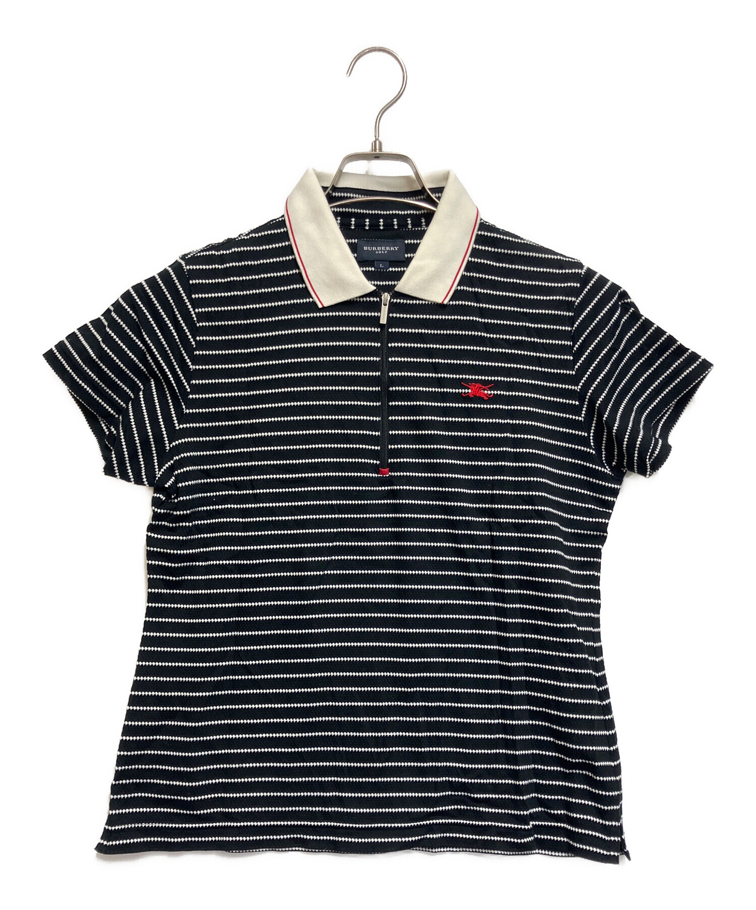 バーバリーゴルフBURBERRY GOLF ポロシャツハーフジップ 中古・古着通販】BURBERRY GOLF (バーバリーゴルフ) ゴルフウェア