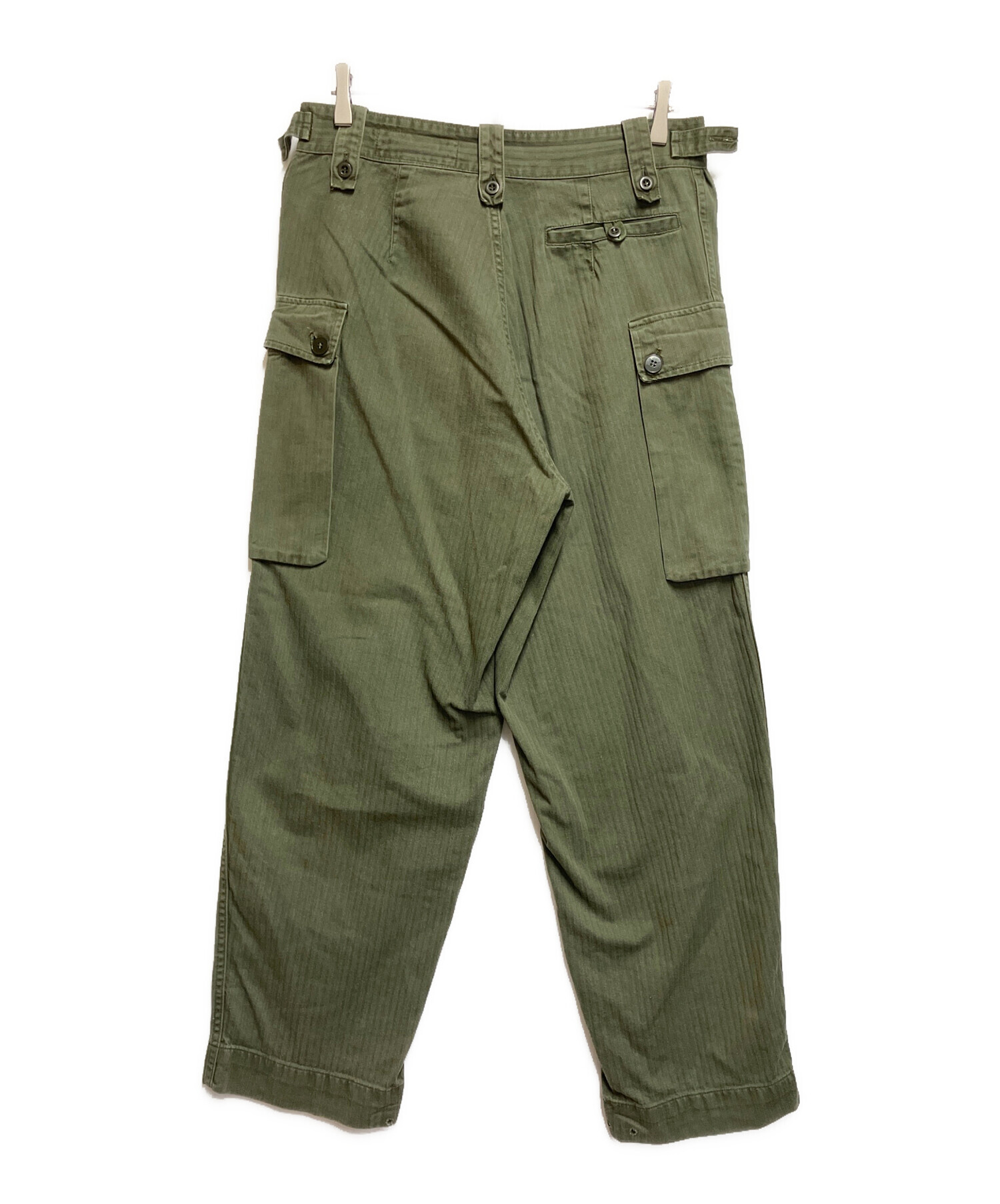 80sオランダ軍87年ミリタリーオールインワン草色カーキつなぎsizeL(50) 中古・古着通販】オランダ軍 (オランダグン) ミリタリーパンツ