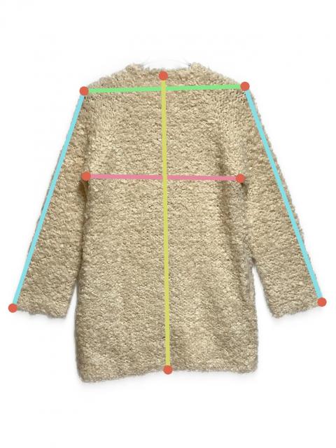 ヴィヴィアンタム ファー取外し可 高級ショートコート　ベージュ 中古・古着通販】VIVIENNE TAM (ヴィヴィアンタム) ノーカラーコート