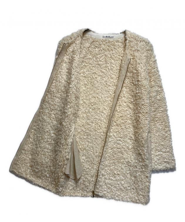 ヴィヴィアンタム シフォンヴェールに包まれたコート レース装飾 中古・古着通販】VIVIENNE TAM (ヴィヴィアンタム) ノーカラーコート