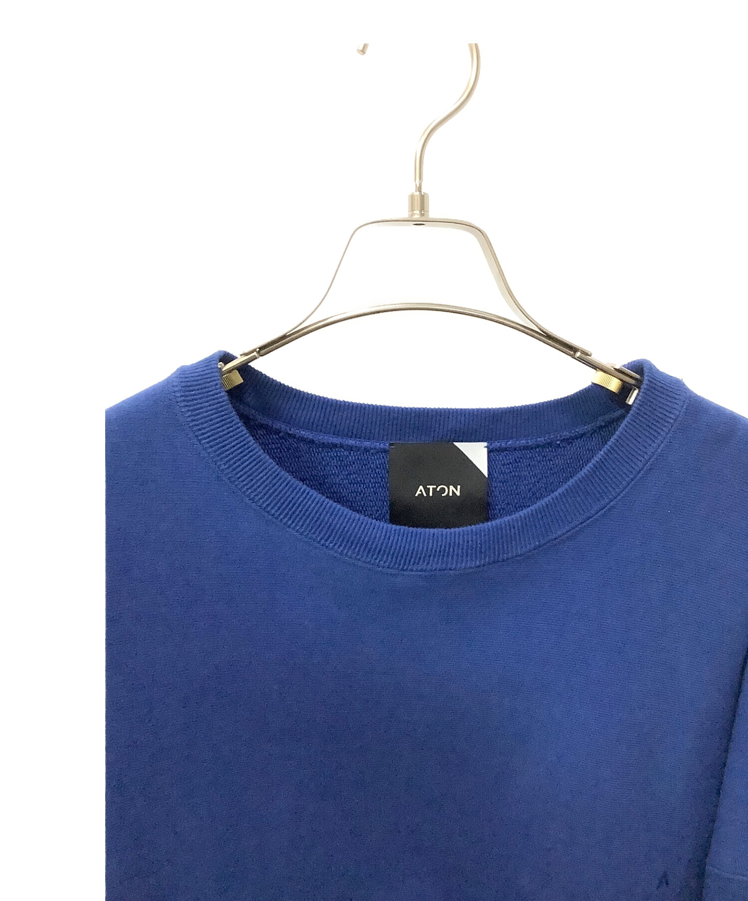 中古・古着通販】ATON (エイトン) オーバーサイズスウェット ブルー 