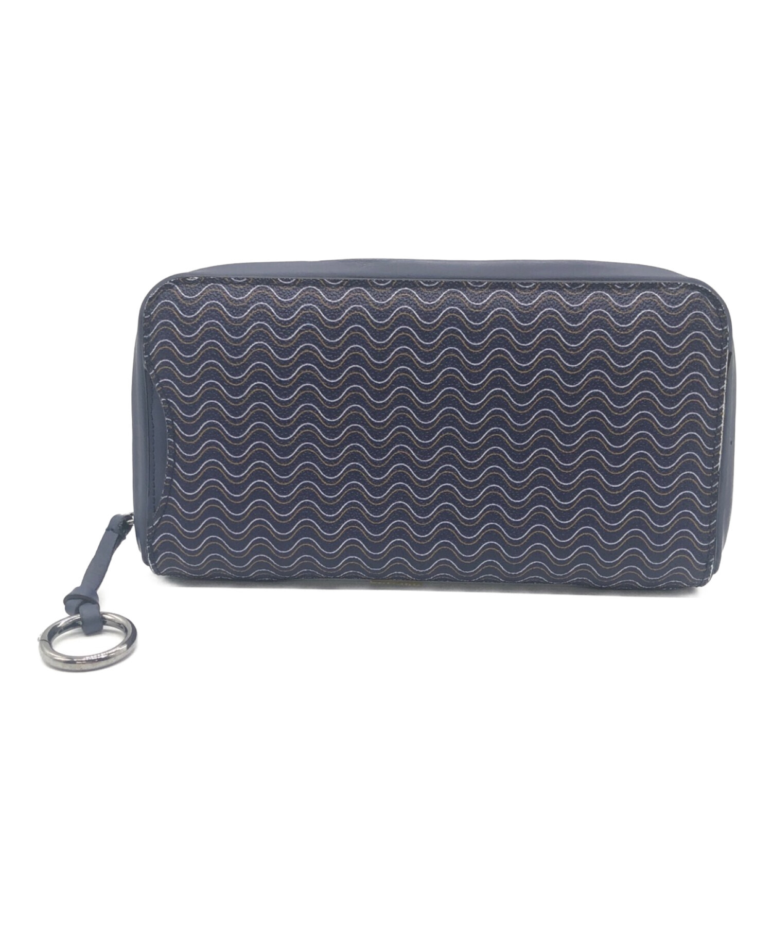 【大特価】ザネラート ラウンドファスナー長財布 中古・古着通販】zanellato (ザネラート) 長財布 ネイビー｜ブランド