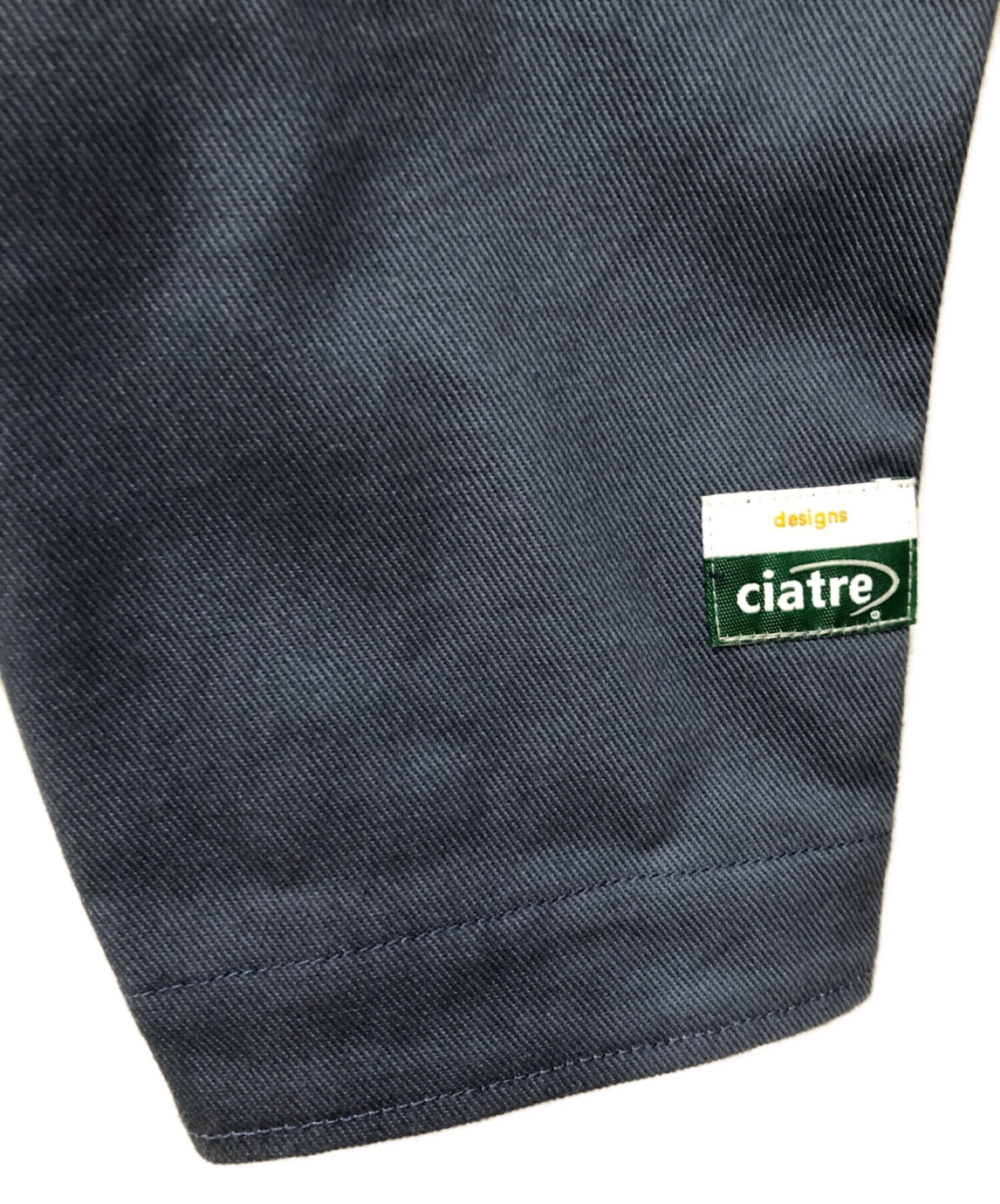 中古・古着通販】ciatre (シアター) カバーオール ブルー×アイボリー 