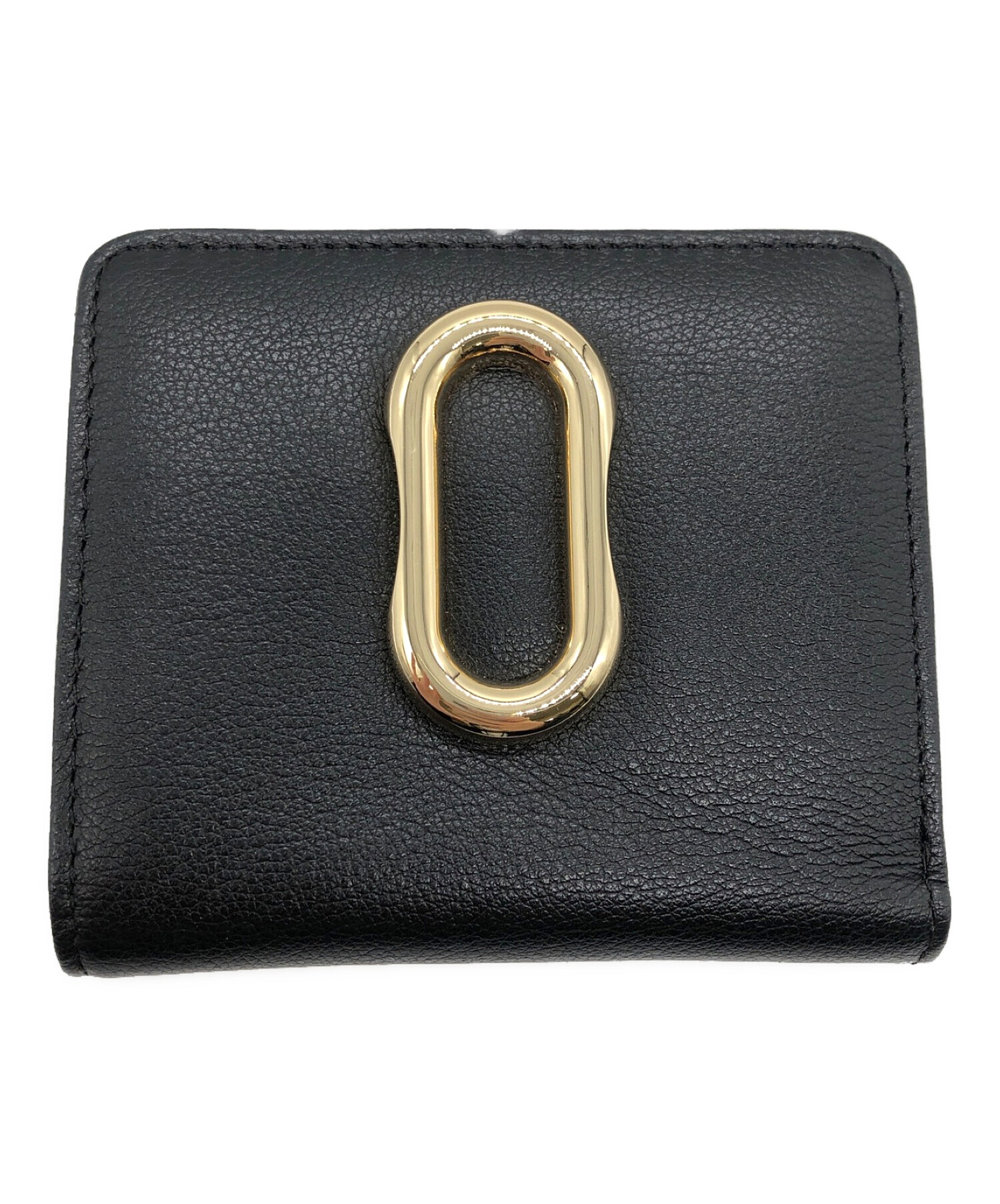 中古・古着通販】EAR (イア) 2つ折りミニ財布 ブラック｜ブランド 