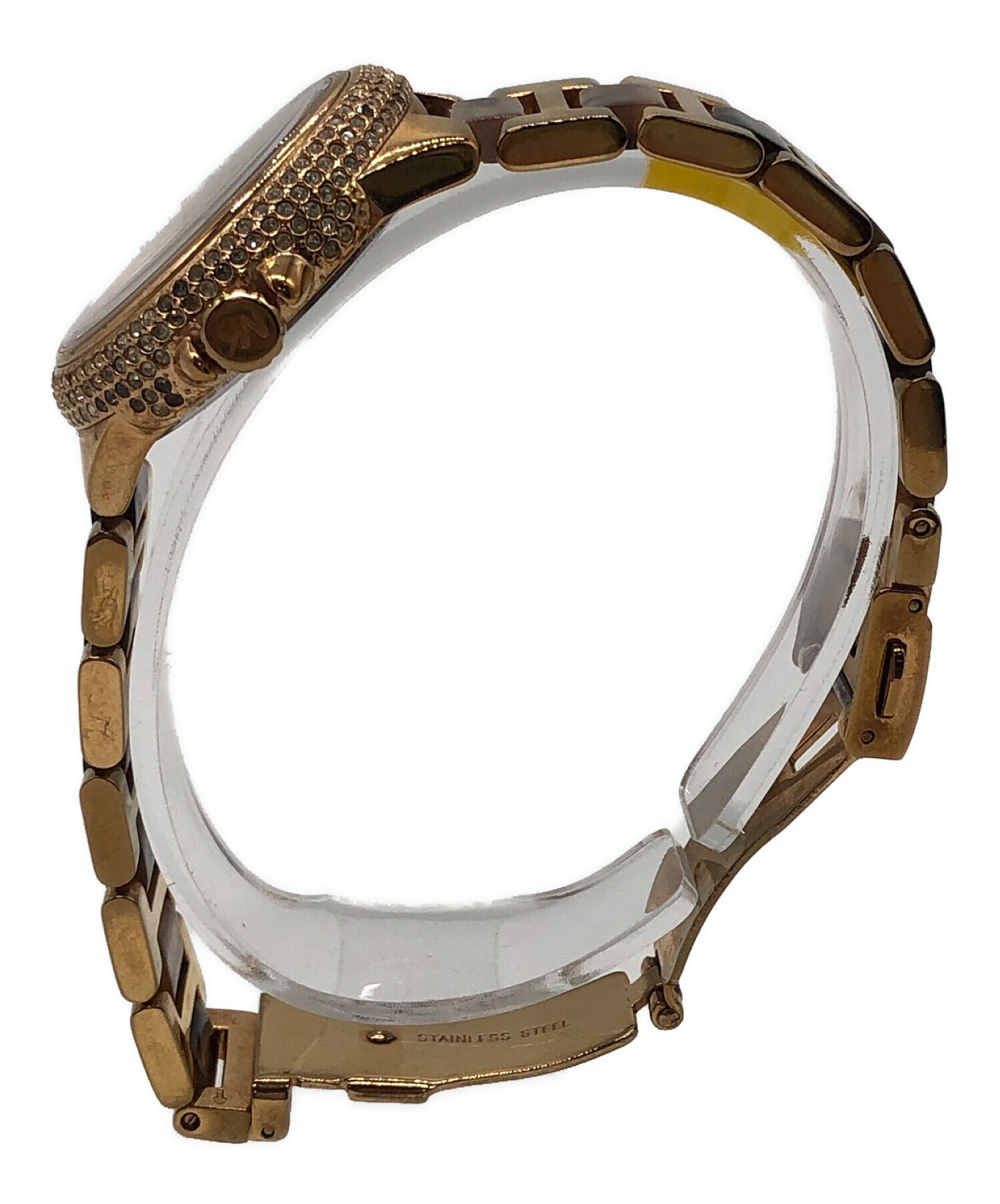 中古・古着通販】MICHAEL KORS (マイケルコース) クロノグラフ ピンク