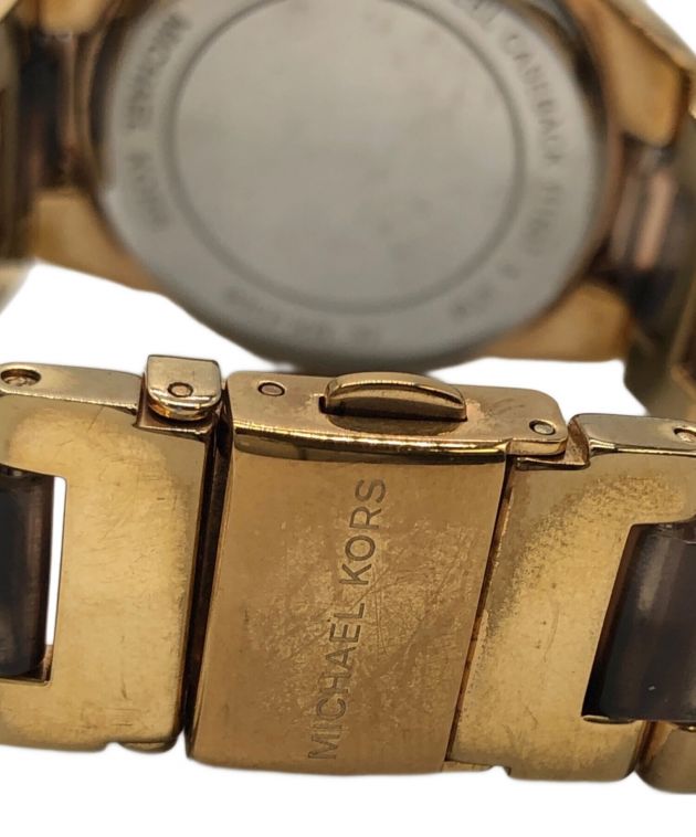 中古・古着通販】MICHAEL KORS (マイケルコース) クロノグラフ ピンク