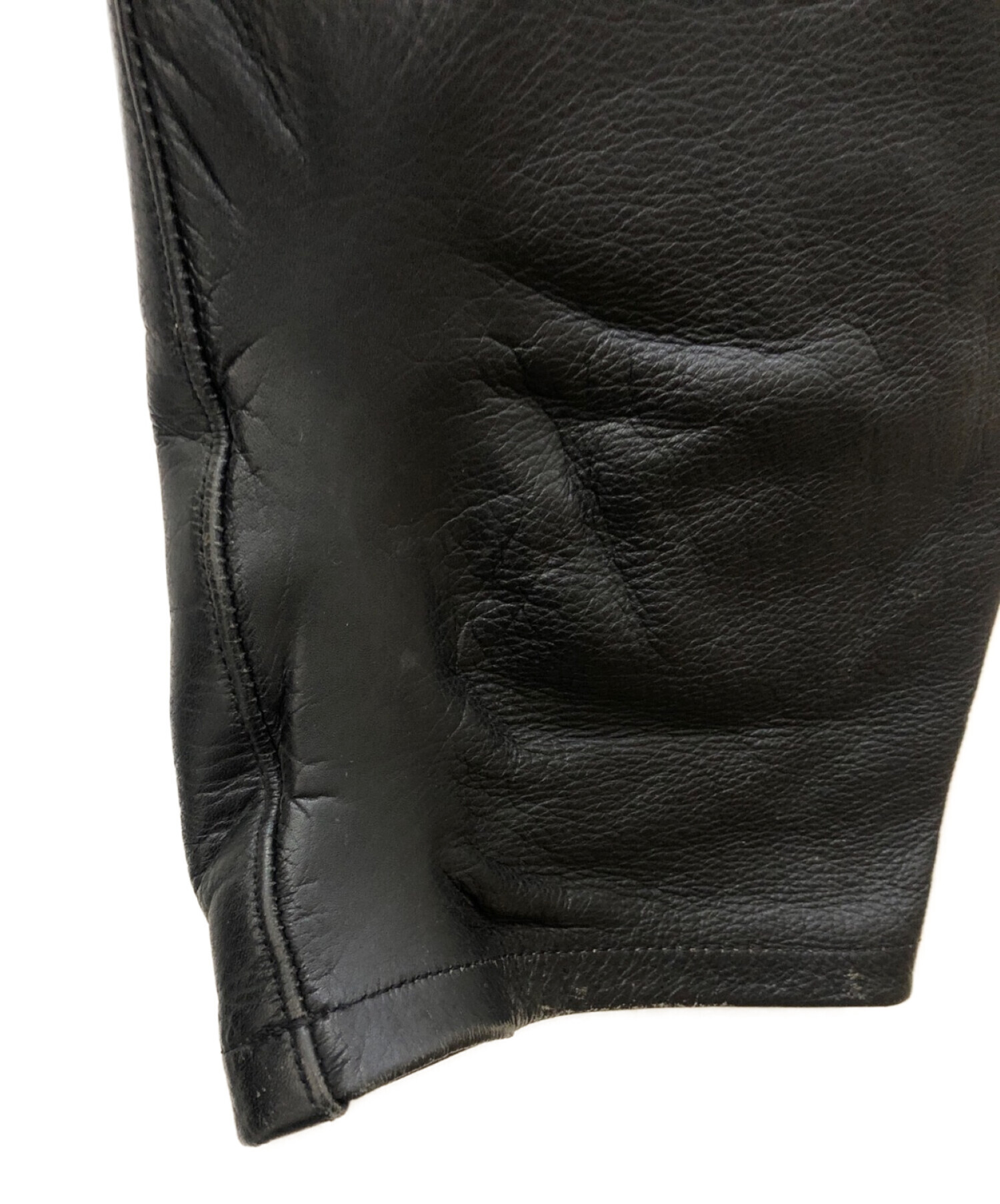 中古・古着通販】KUSHITANI (クシタニ) レザーパンツ ブラック サイズ