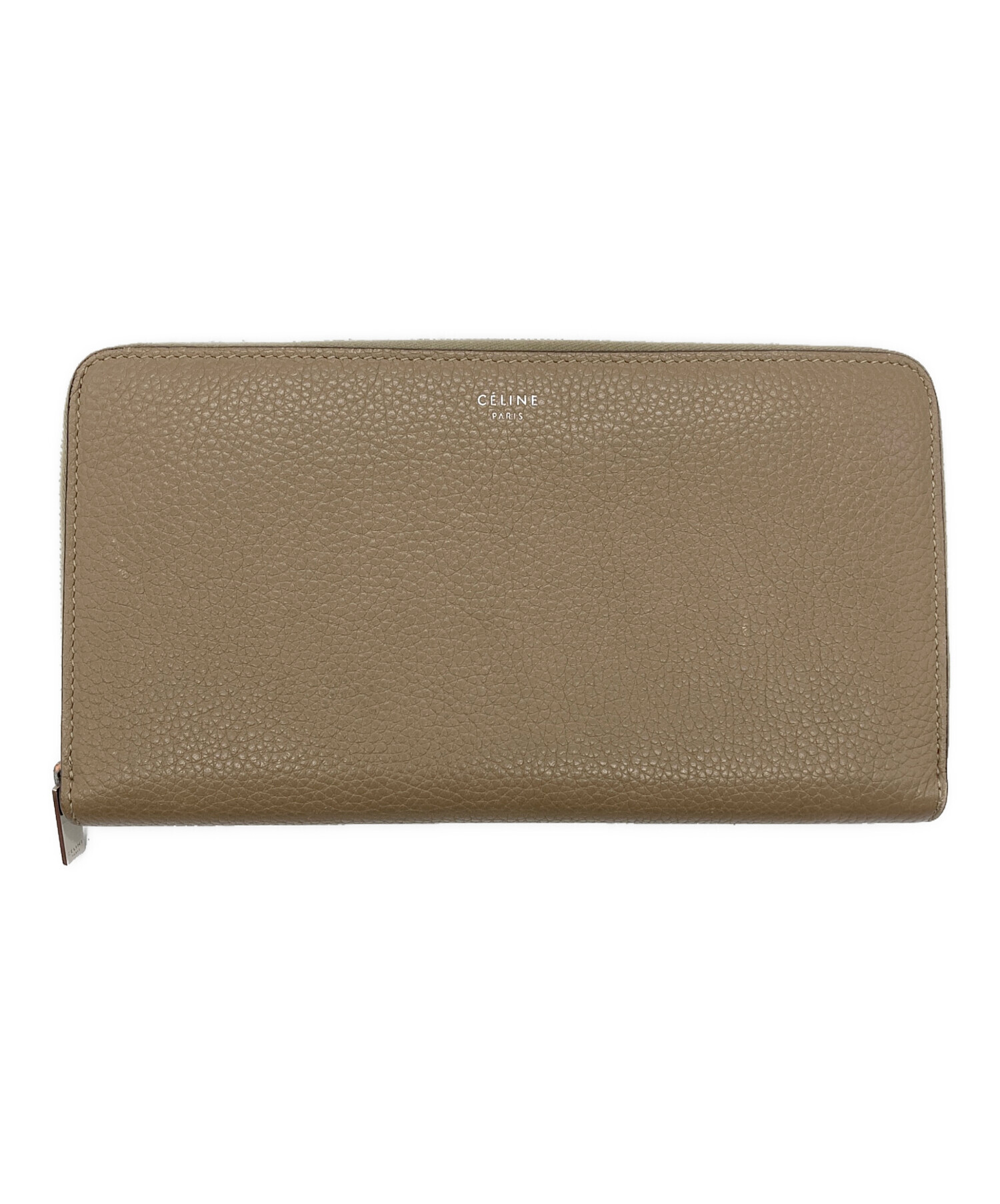 中古 セリーヌ CELINE 105003AFE レディース 長財布 ベージュ レザー CELINE - 中古 セリーヌ CELINE 105003AFE レディース 長財布 ベージュ