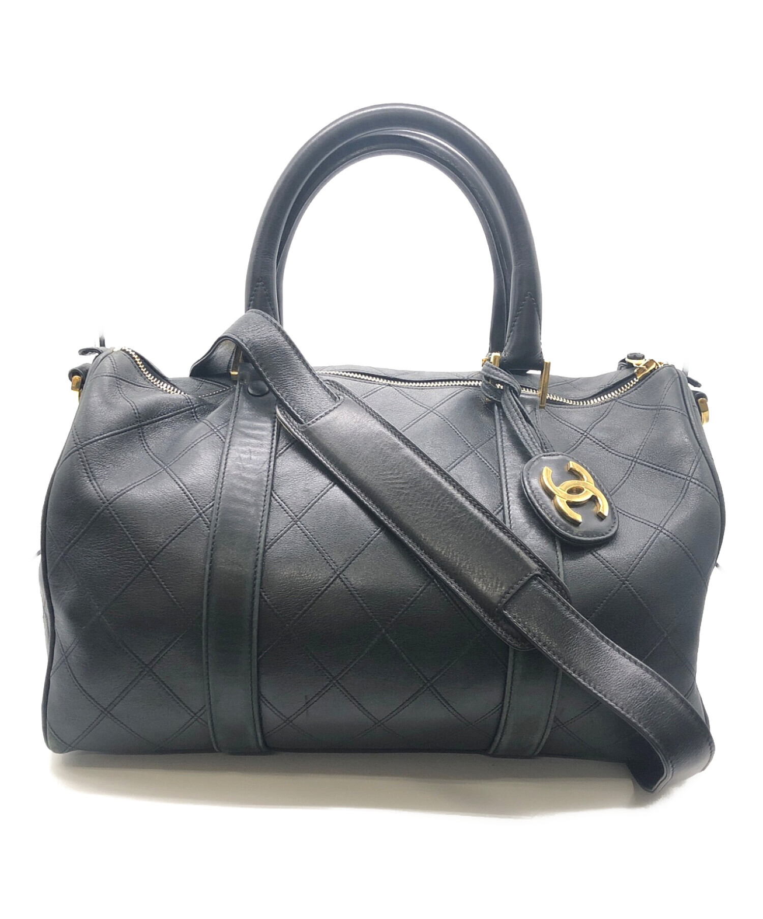 CHANEL 2way ボストン　訳あり価格 中古・古着通販】CHANEL (シャネル) 2WAYボストンバッグ｜ブランド