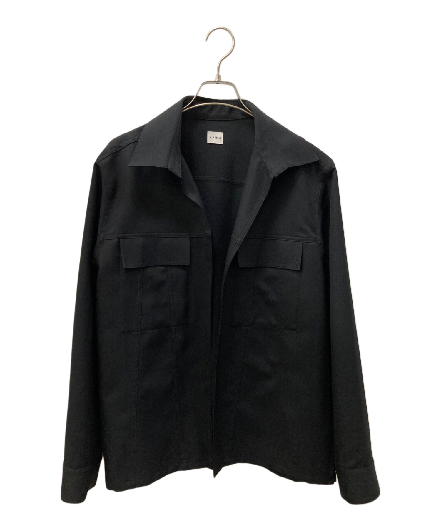 中古・古着通販】kaiko (カイコー) ボタンレスブルゾン ブラック 