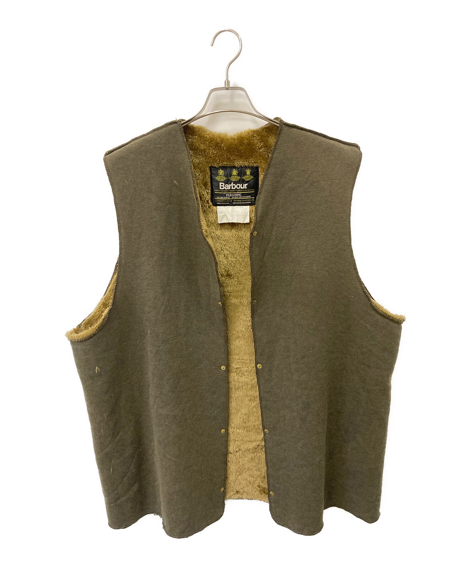 中古・古着通販】Barbour (バブアー) ライナーベスト ベージュ サイズ 