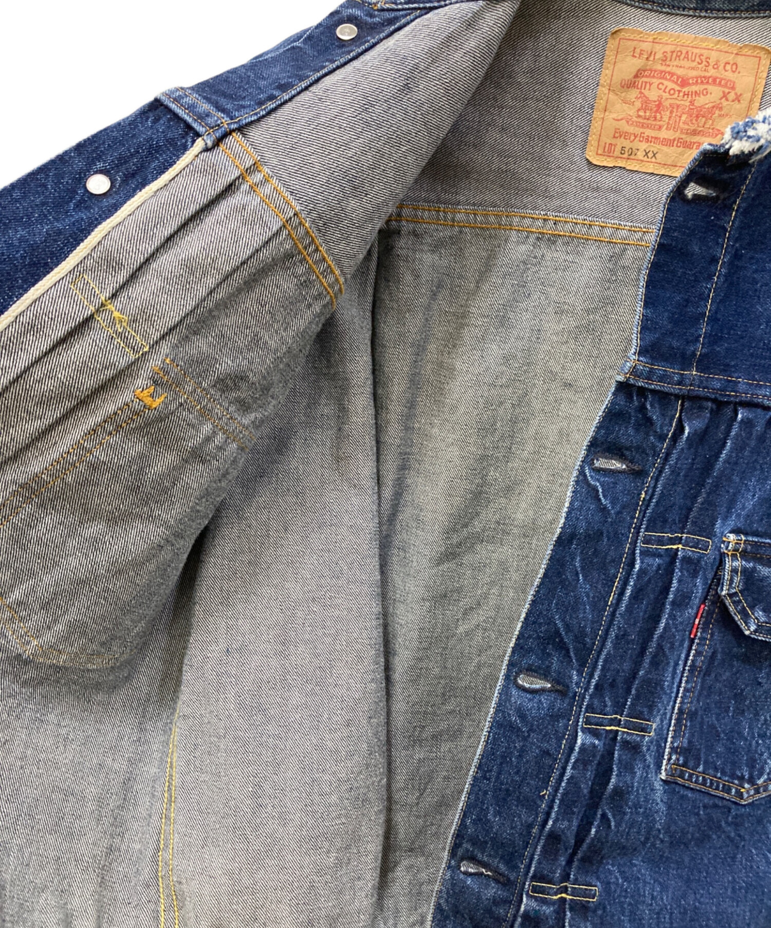 中古・古着通販】LEVI'S (リーバイス) 507XX ノーカラーデニム
