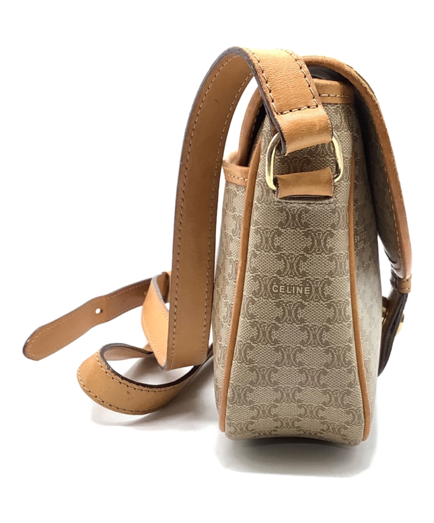 中古・古着通販】CELINE (セリーヌ) ショルダーバッグ ベージュ 
