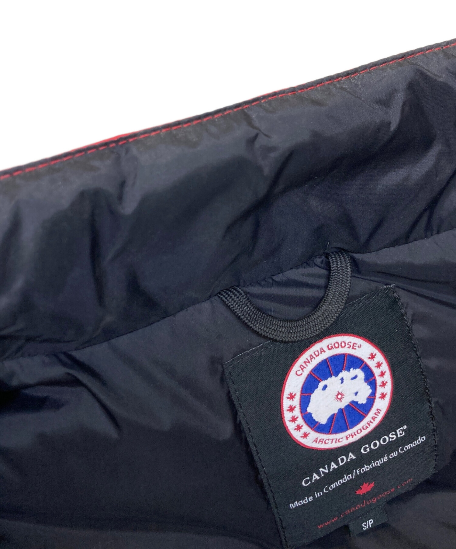 中古・古着通販】CANADA GOOSE (カナダグース) ダウンベスト レッド 