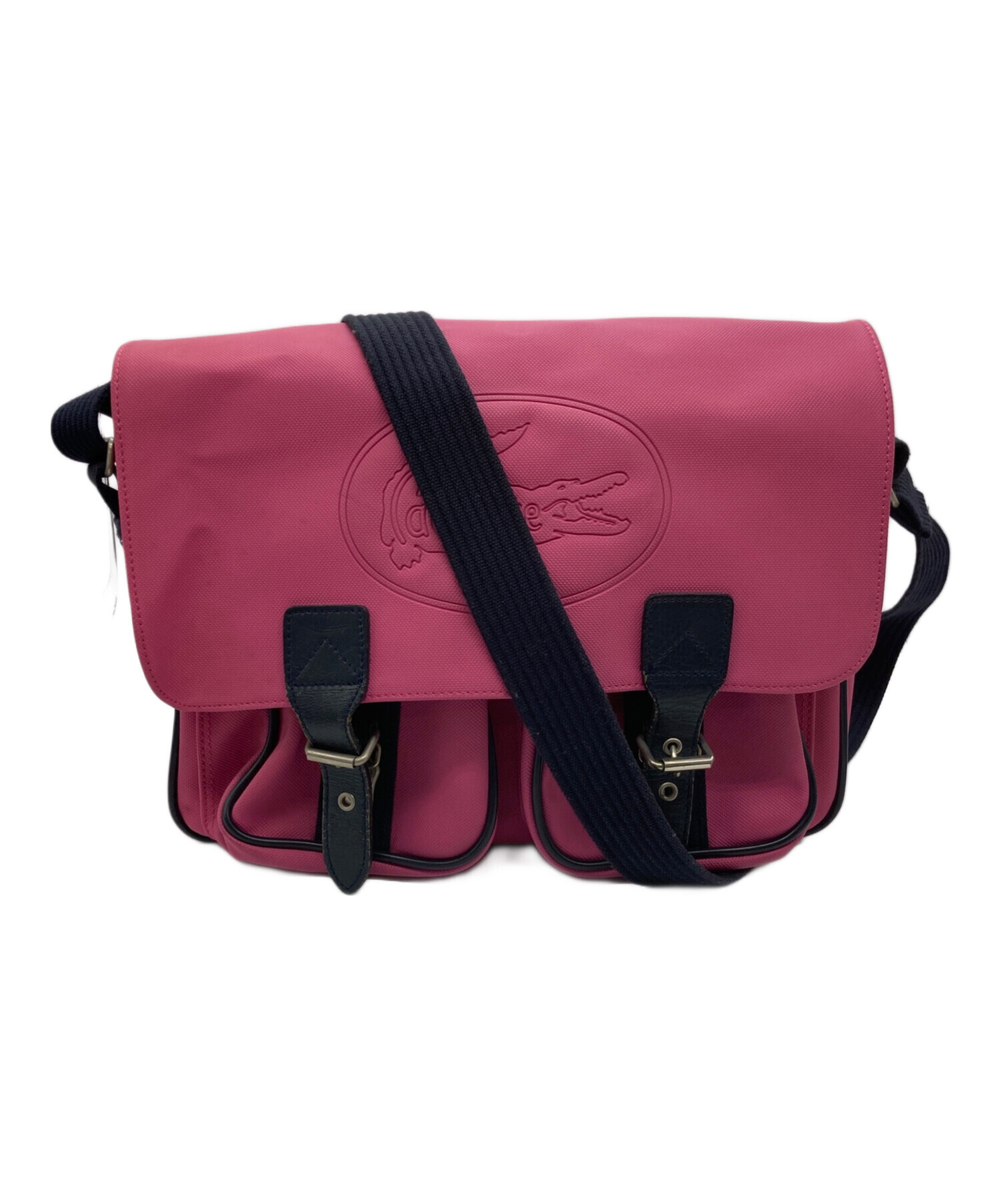 LACOSTE ショルダーバッグ 未使用級 中古・古着通販】LACOSTE (ラコステ) ショルダーバッグ ネイビー