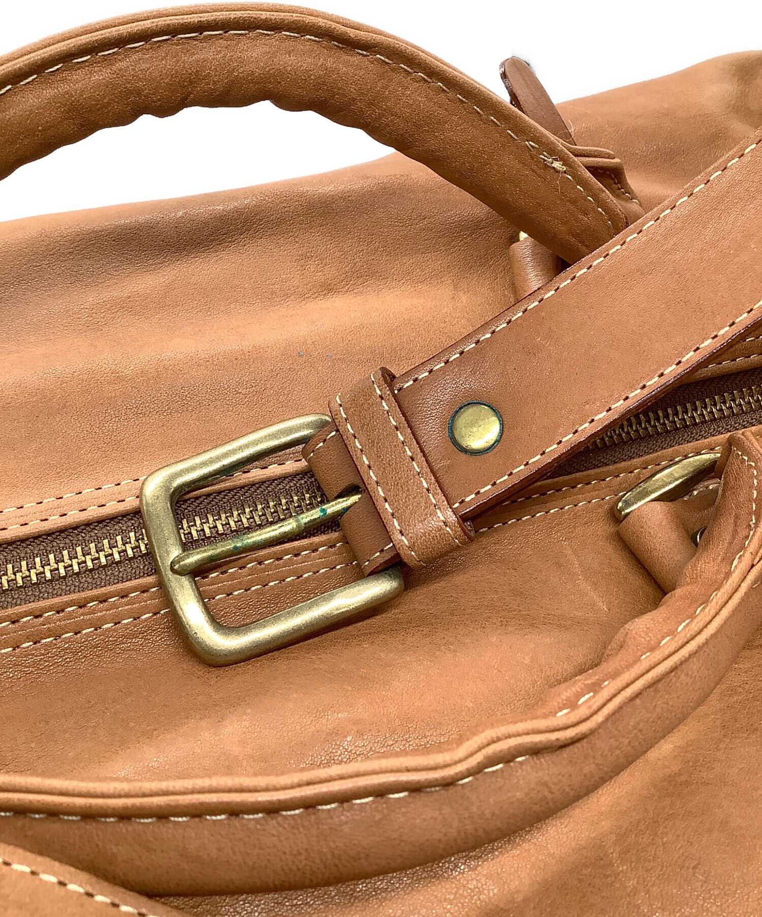 PORTER × CASTER コラボ　vintage ボストンバッグ　総レザー 中古・古着通販】PORTER (ポーター) CASTER (キャスター) ボストン