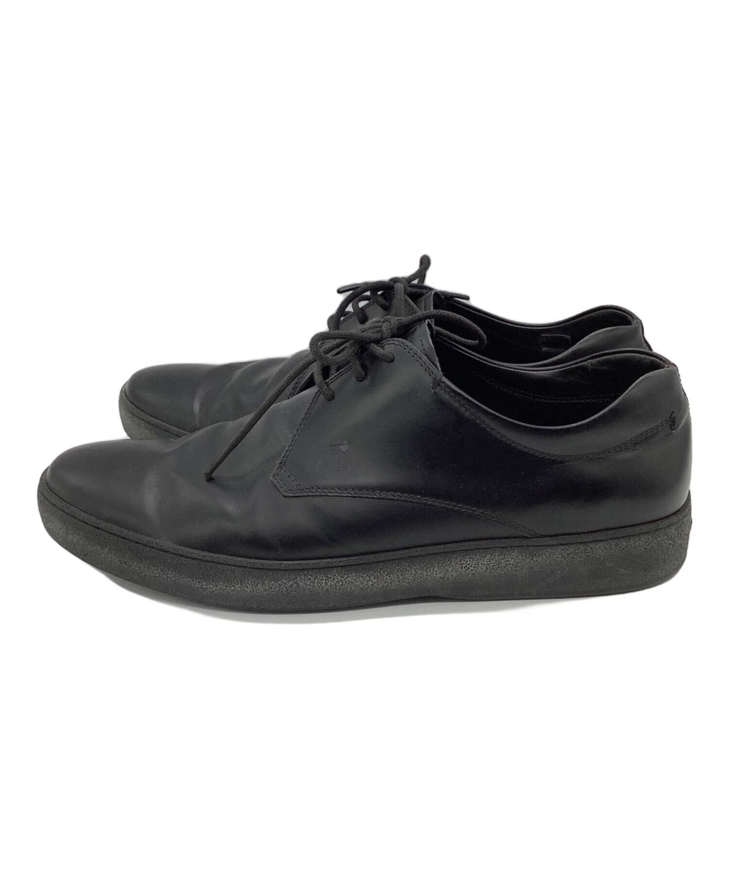 【ほぼま未使用】トッズ パンプス 38.5 ブラック 中古・古着通販】TOD'S (トッズ) レザーシューズ ブラック サイズ:6 1