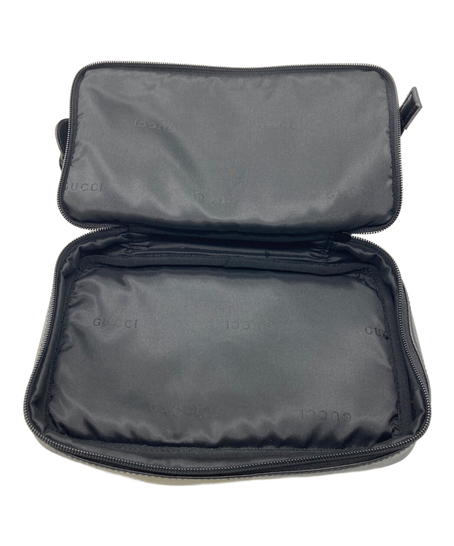 中古・古着通販】GUCCI (グッチ) コスメポーチ ブラック｜ブランド