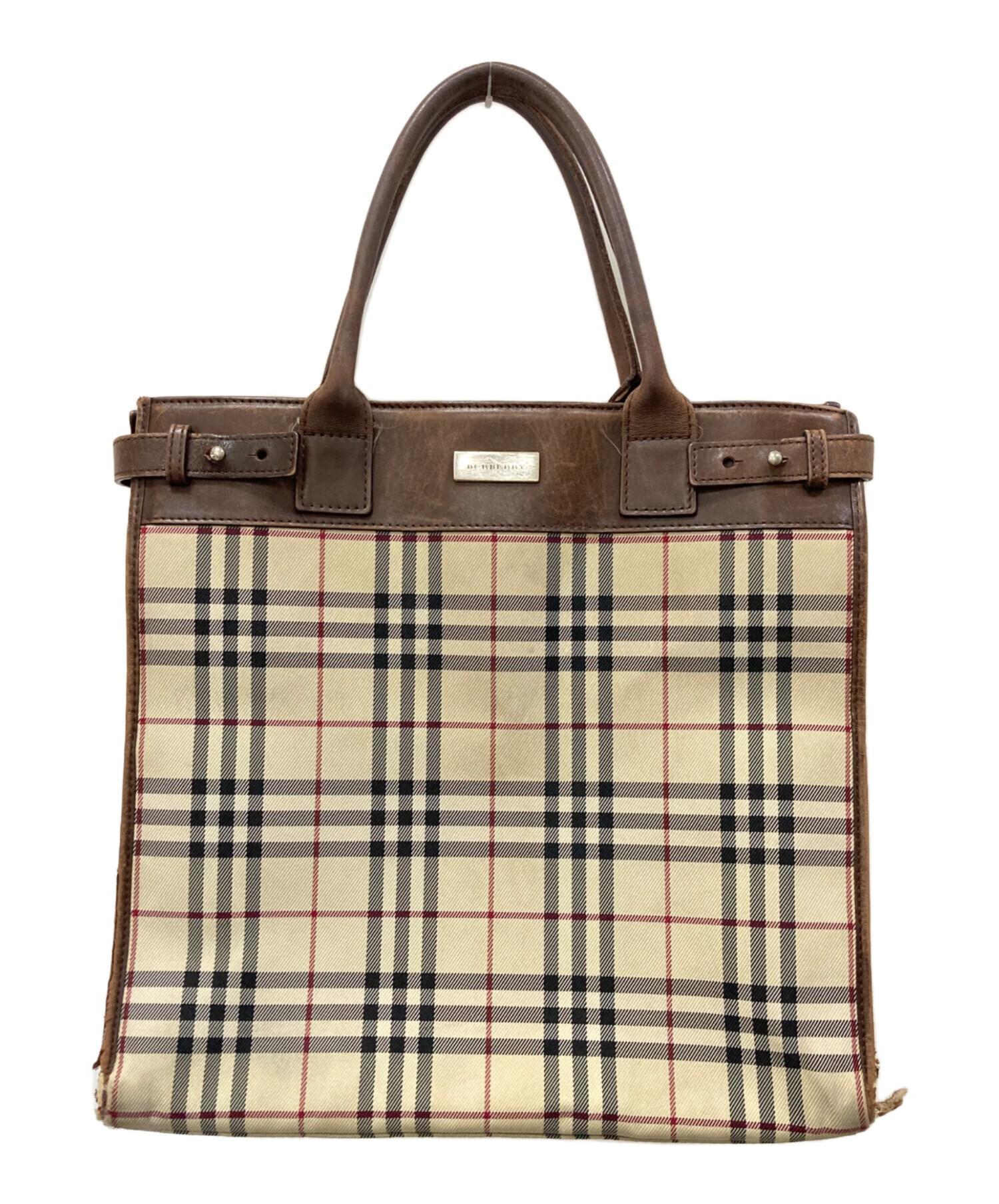 中古・古着通販】BURBERRY (バーバリー) 2WAYバッグ ベージュ×ブラウン 